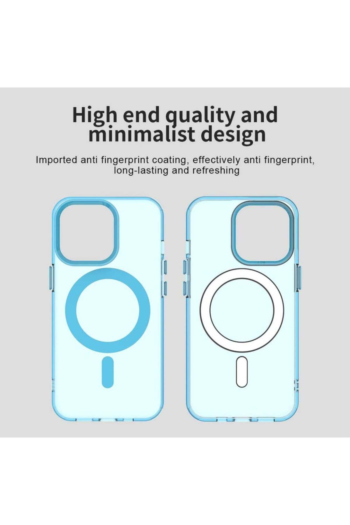 SKYDDAR INNOVATION-Case for iPhone 14 Pro, CandyCase, Magsafe, sticker set, Blue 4