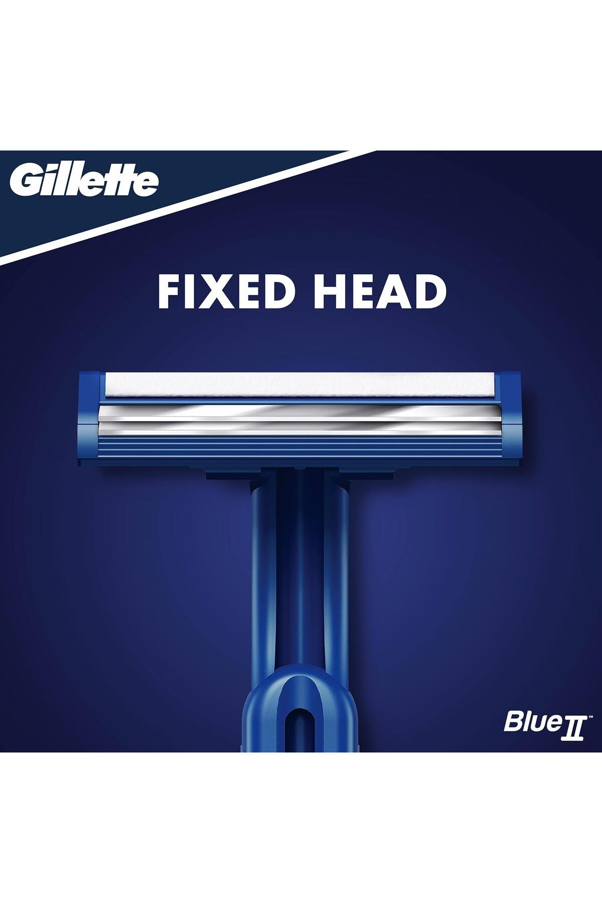 Gillette-Blue II Men's Disposable Razors x5 3