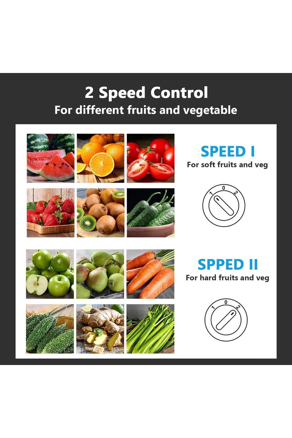 SHEWOW-Juicer | 500W | 450ML | 2-Speed Juice Machine | Fast Juice | Easy to Clean | Juice Extractor 5