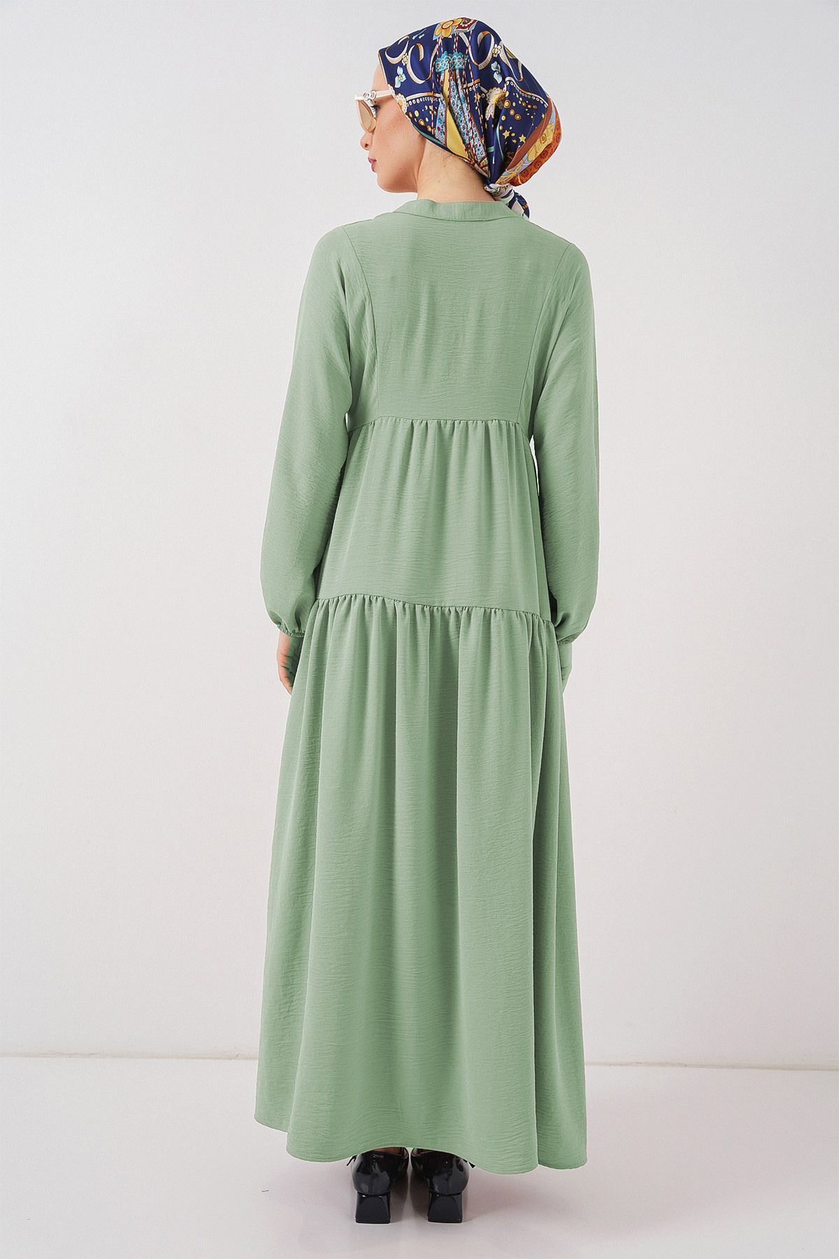 Bigdart-2527 Rochie lungă hijab pentru femei - E.Green 3