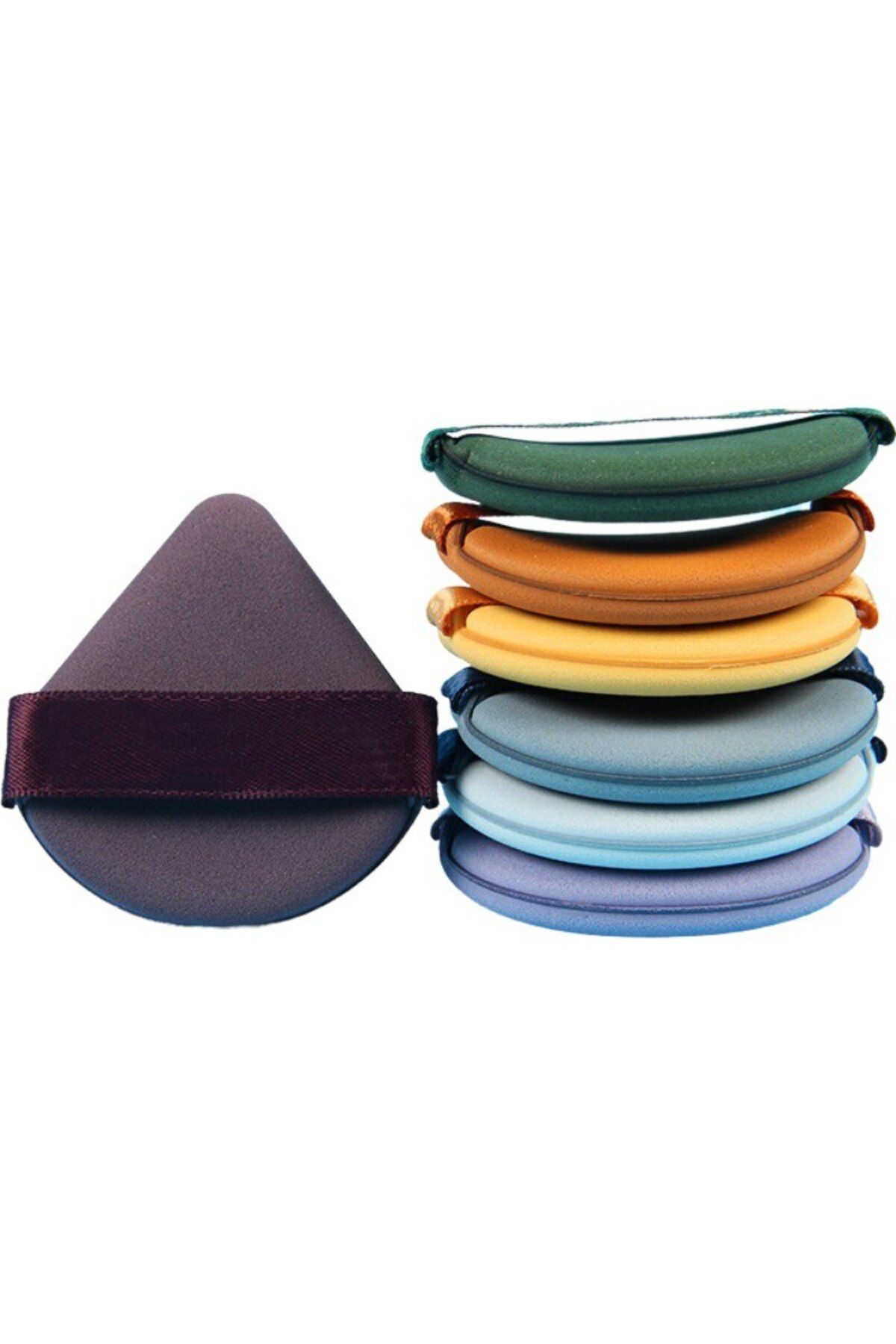 Briggs-Set 7 bureți de machiaj, reutilizabili, utilizare umedă sau uscată, puf de pudră, 5,5 x 5,5 x 0,9 cm, multicolori 4