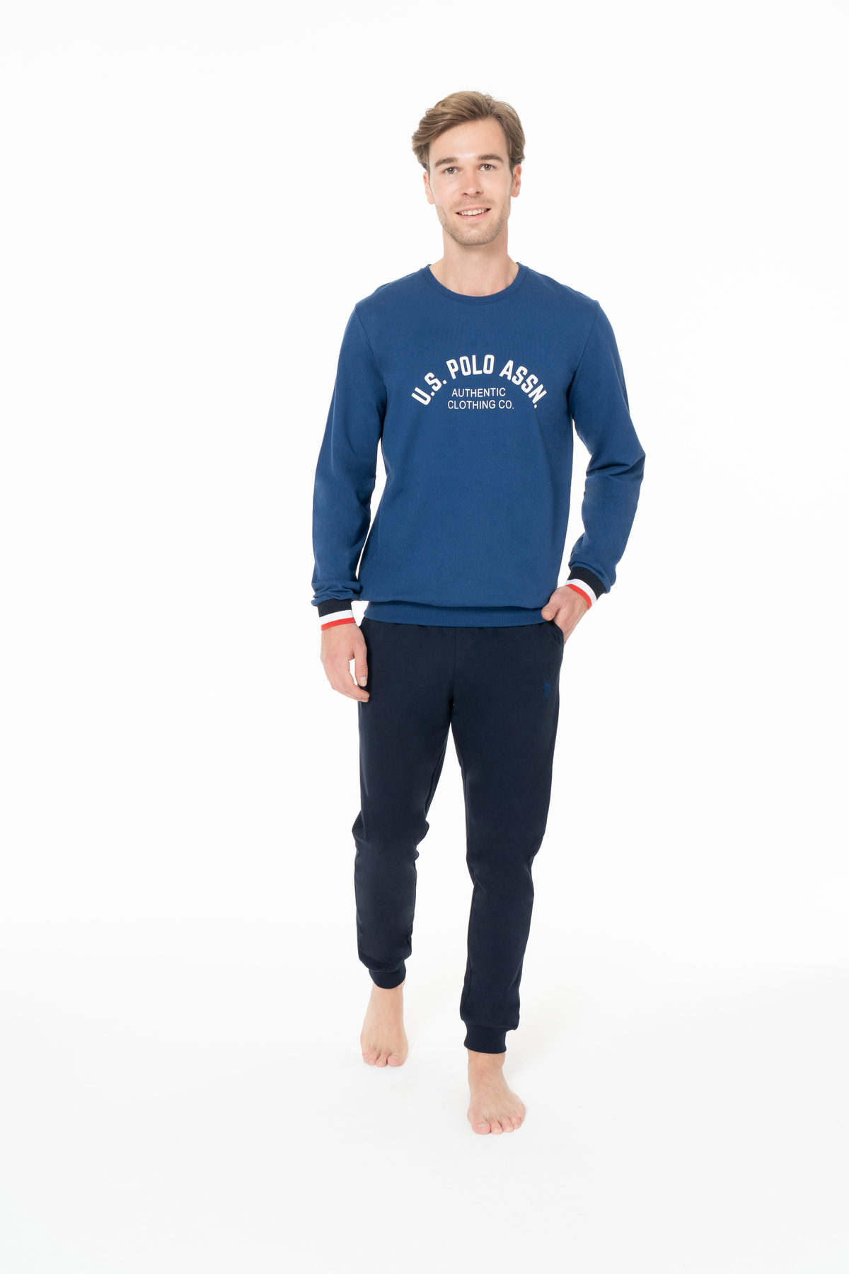 یو اس پولو لباس خانگی سرمه‌ای مردانه یو اس پولو اس ان