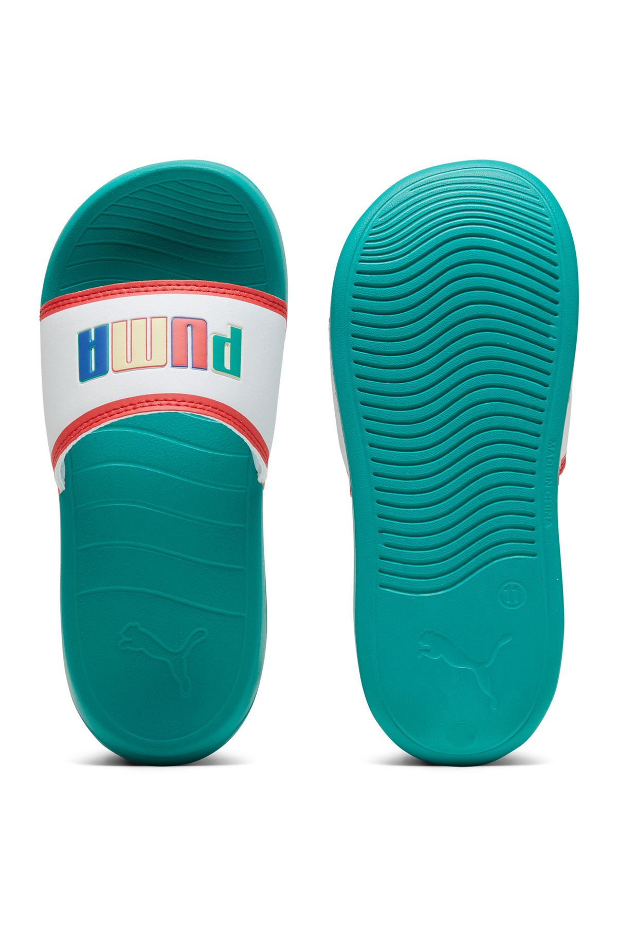 Puma-Popcat 20 Ready Set Better Jr Slides - Sparkling Green 4
