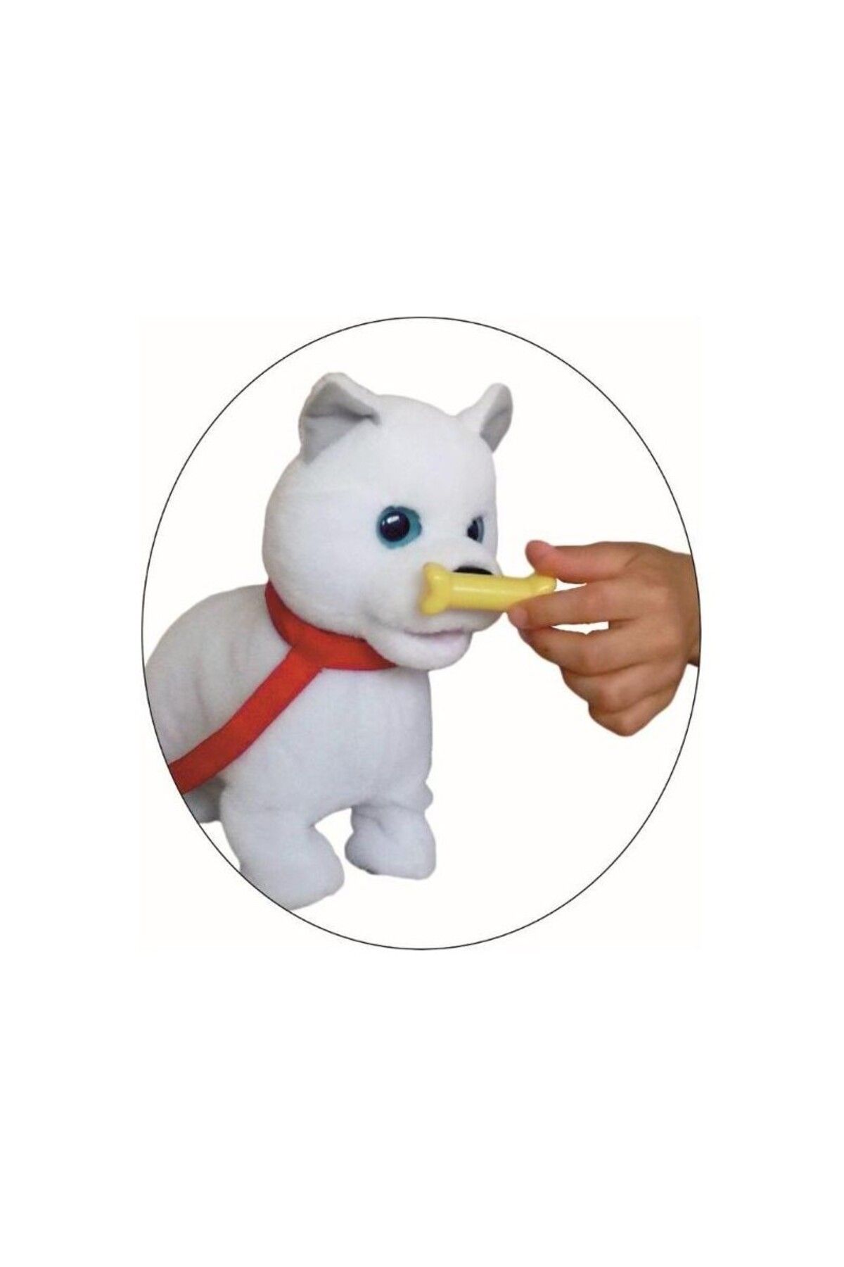 Biddy Pitty-Interactive puppy with leash and bone, 5 functions, walking, barking, growling, height 27 cm 3