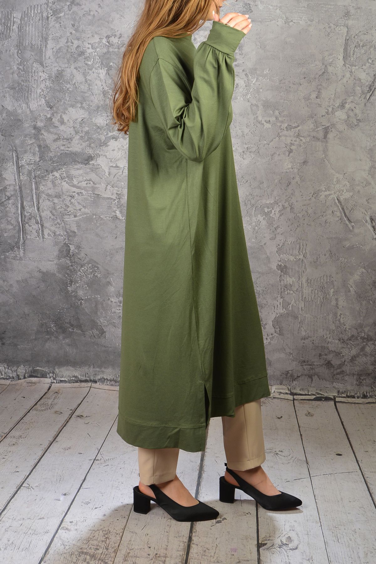 İDOL MODA-Comfortable Comfortable Oversize Viscos Long Tunic 2