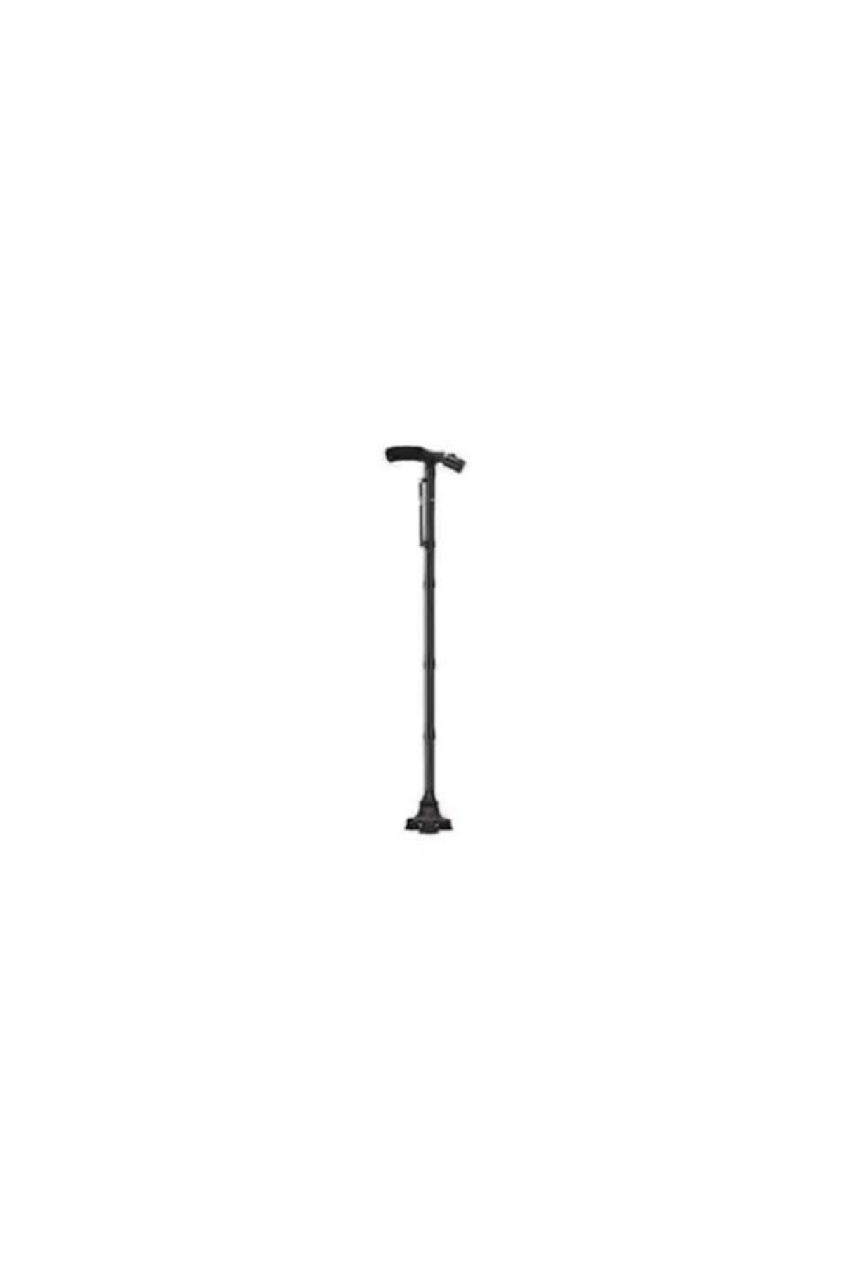 FOXMAG24-telescopic walking stick for flashlight support, foldable, 4-point base, portable, black 2