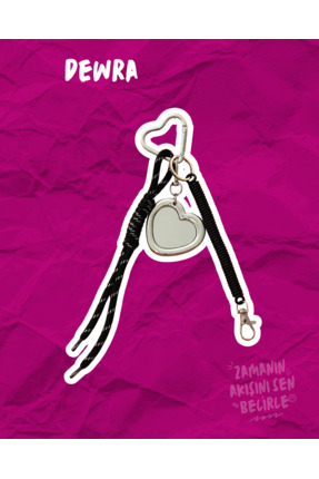 Dewra project Aynalı Siyah Çanta Charm