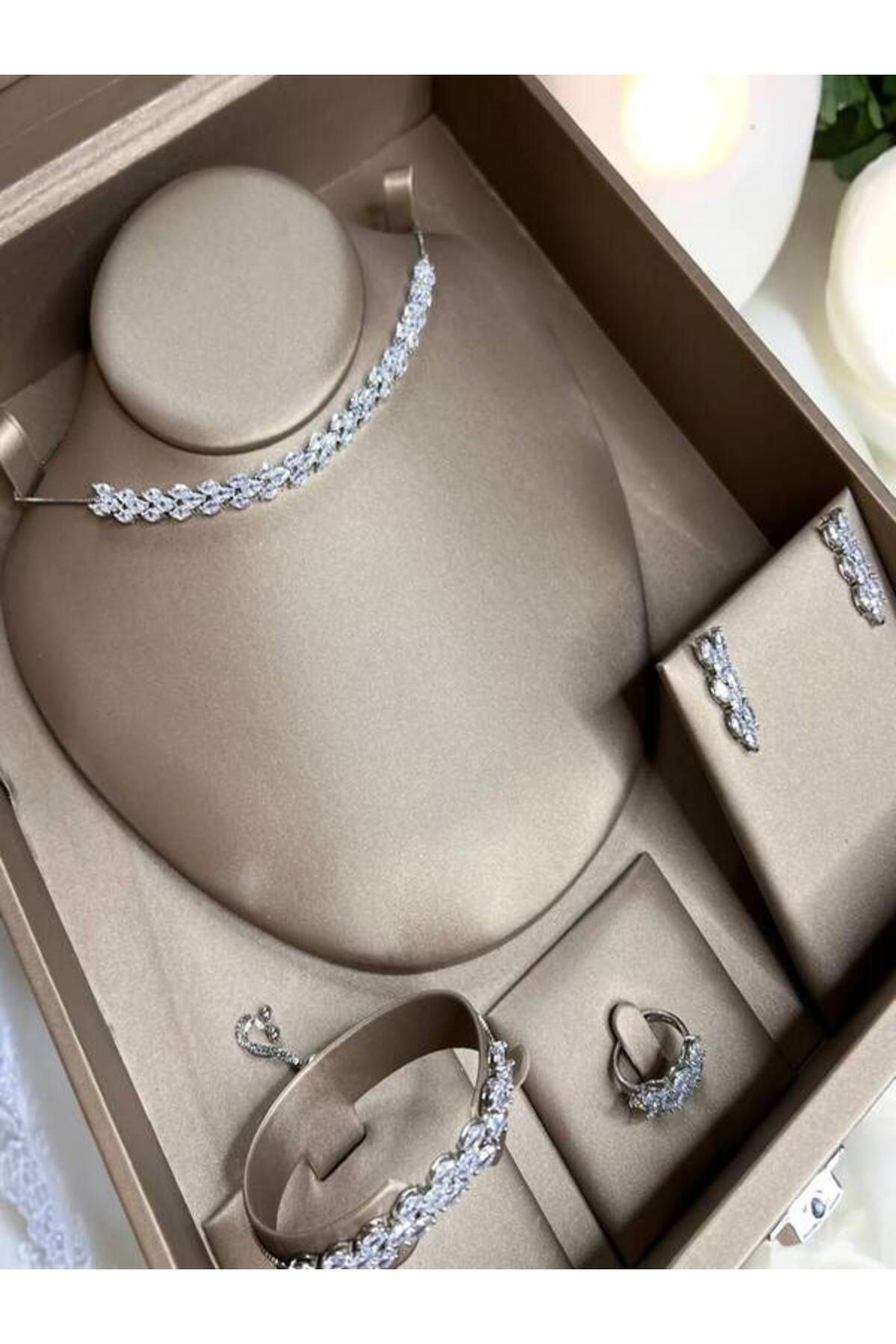 Generic-Free Zeiss 4-piece soft zircon set with a luxurious box 8