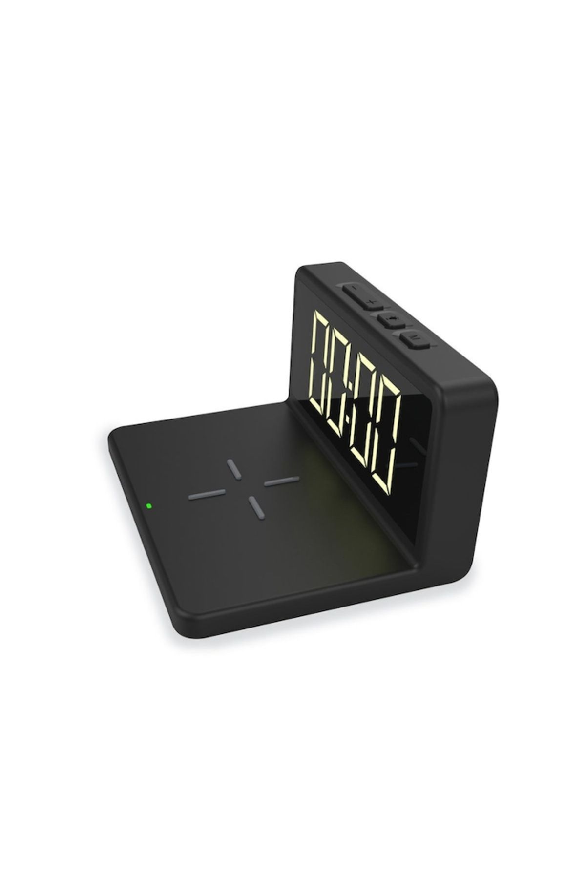 MaiDestept-Ceas digital cu încărcare wireless pentru smartphone, alarmă, afișaj LED, reglare automată a luminozității, 3