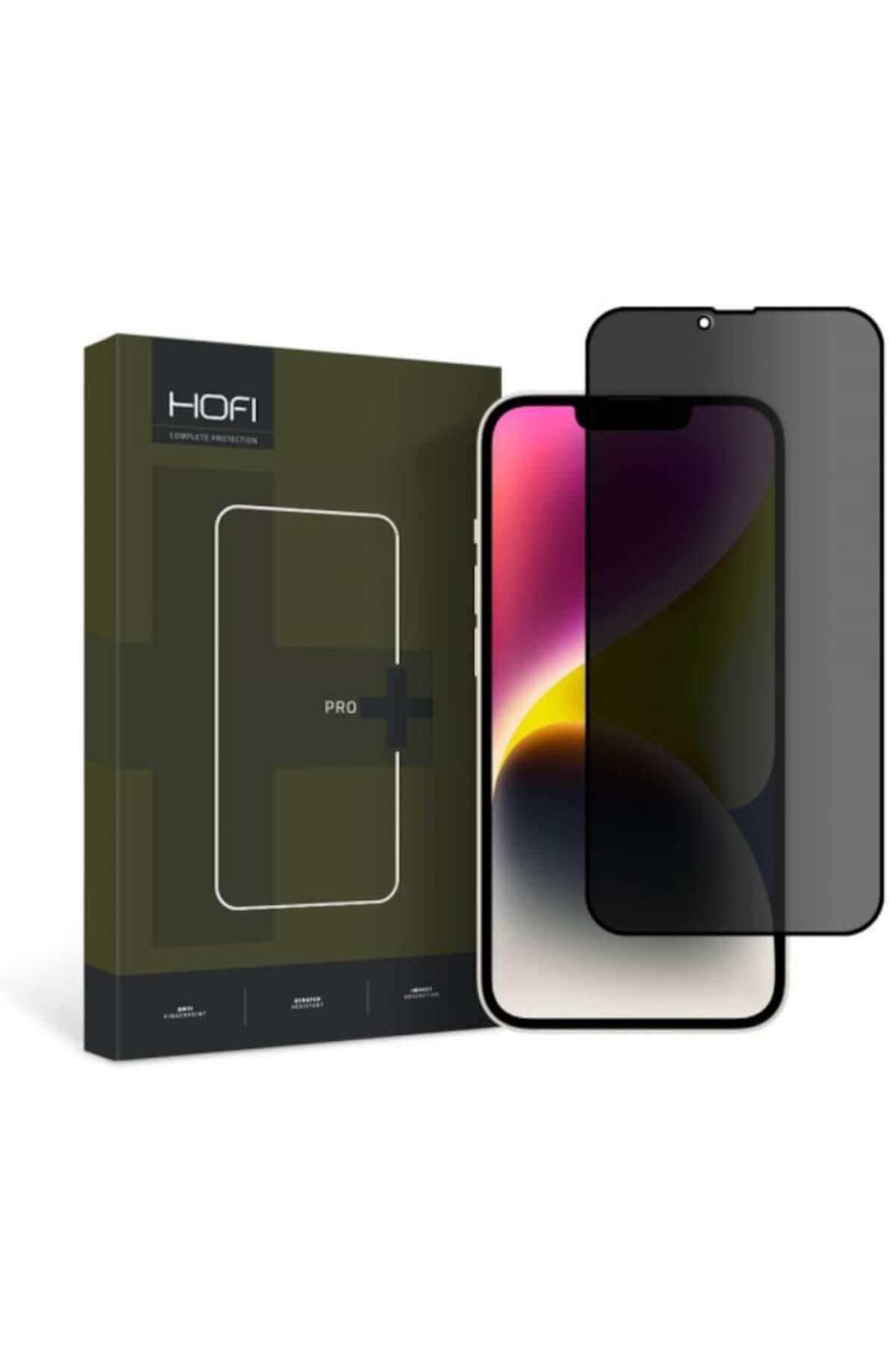 AXIO-Privacy Screen Protector Hofi Pro for Apple iPhone 14 Plus 13 Pro Max Tempered Glass Full Glue Axiof 2