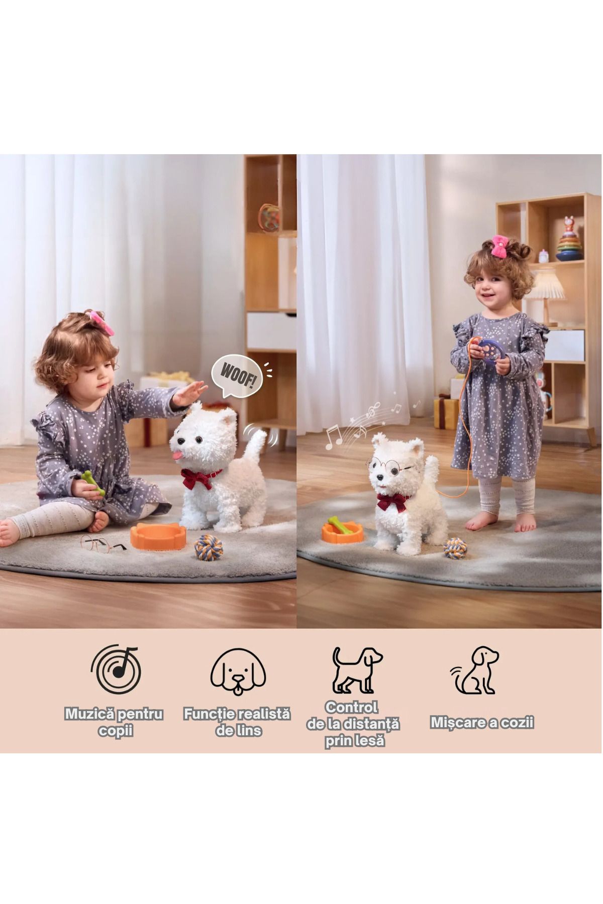 tumama-Interactive Puppy Toy, Sings, Walks, Barks, Licks and Moves Head and Tail, Multiple Accessories 5