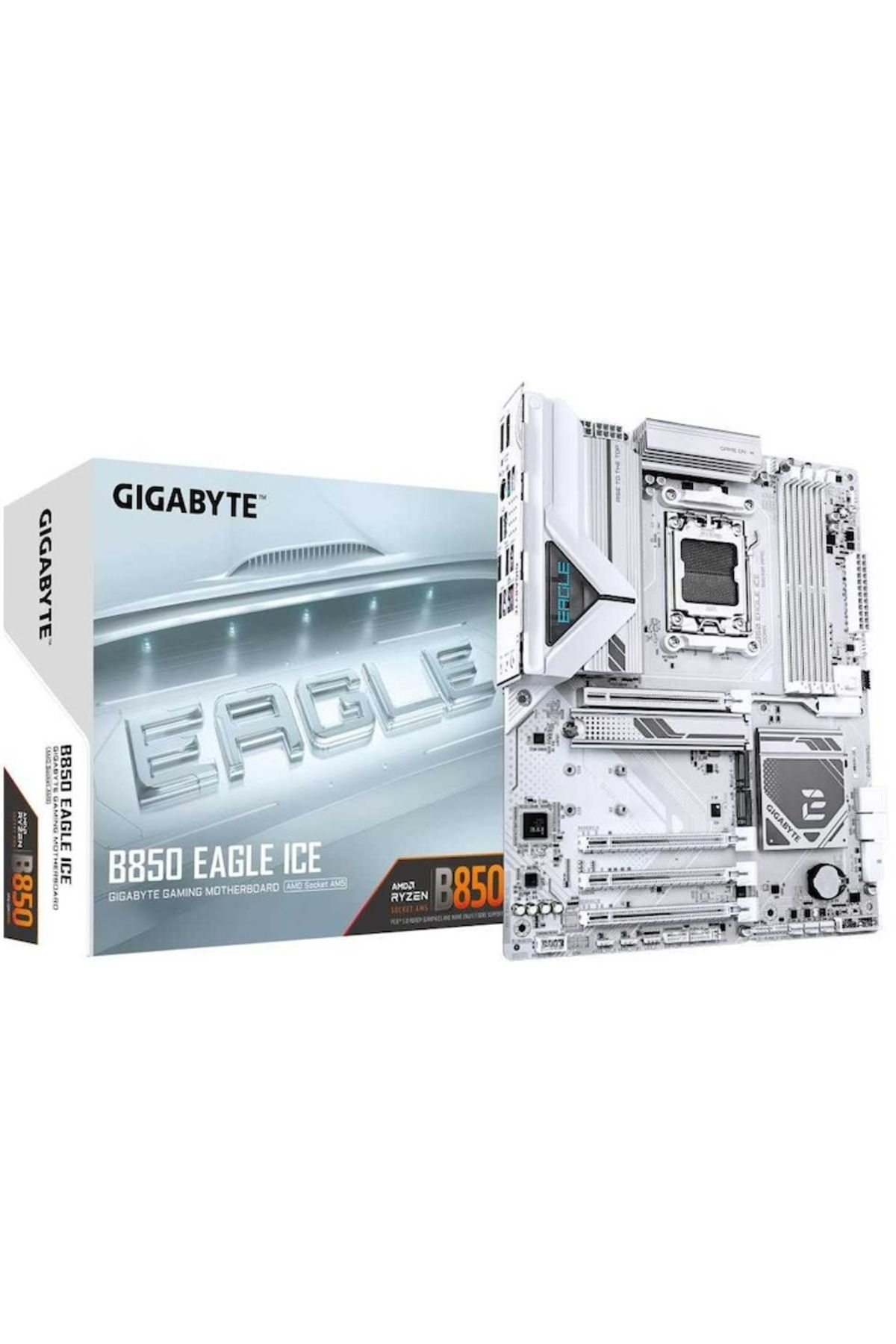 Gigabyte-Placă de bază, SAM5 ATX DDR5, 4 sloturi de memorie, 2xPCI-Express 3.0, 1xUSB-C, 1xHDMI, argintiu 2