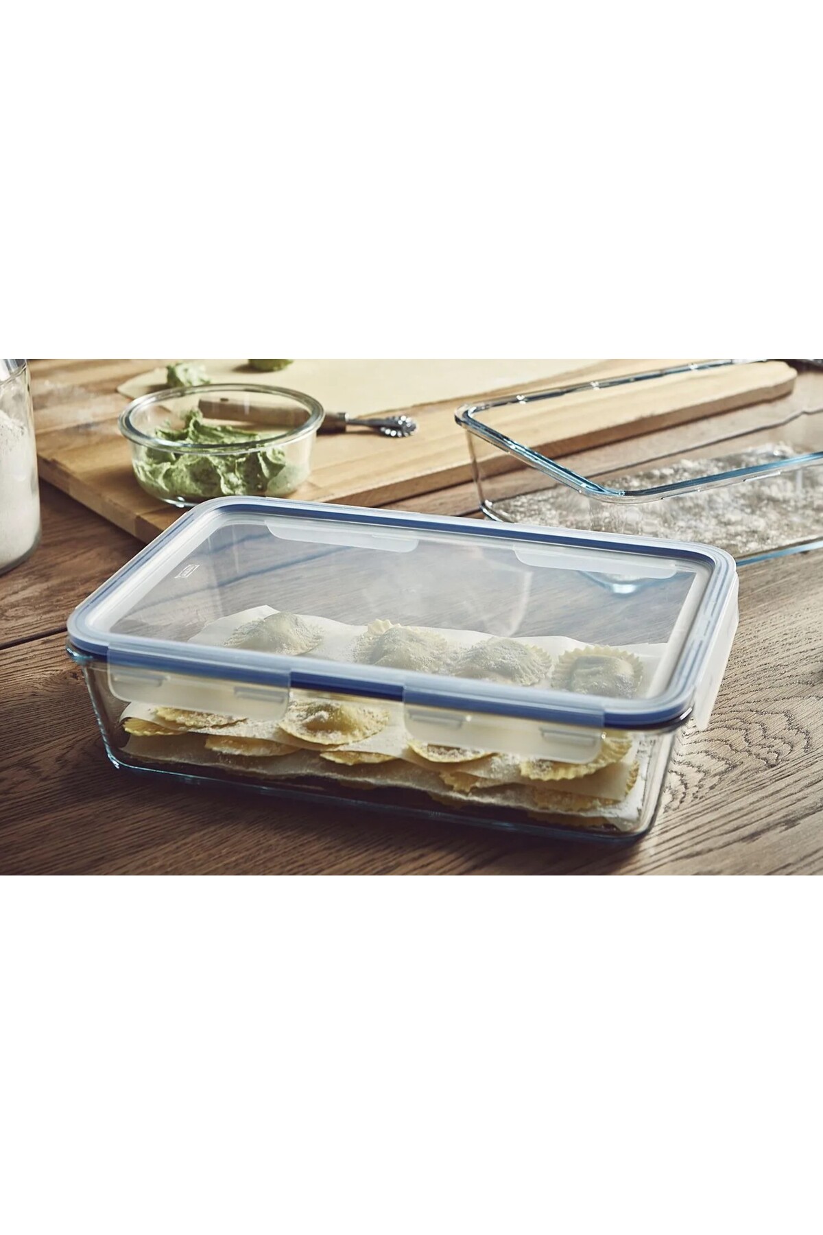 IKEA QUİCK Dikdörtgen Saklama Kabı 32x21x9 Cm Sızdırmaz Kapaklı