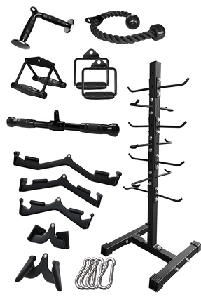 CrewSport Cable Crossover Çalışma İstasyonu Aparatları Seti - Triceps Halatı ...