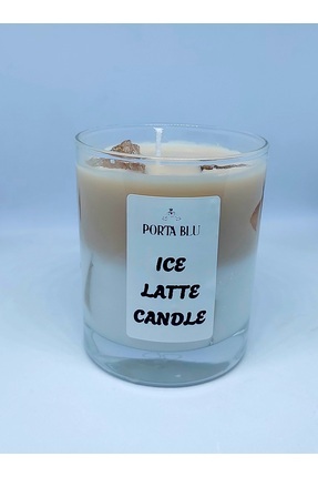 Porta blu Ice Latte Mum, Cam Bardakta Kahve Kokulu Mum