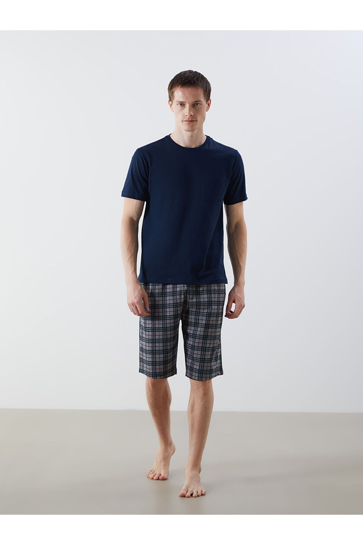 LC Waikiki-Σετ ανδρικές πιτζάμες Standard Fit 3 Πακέτο 3