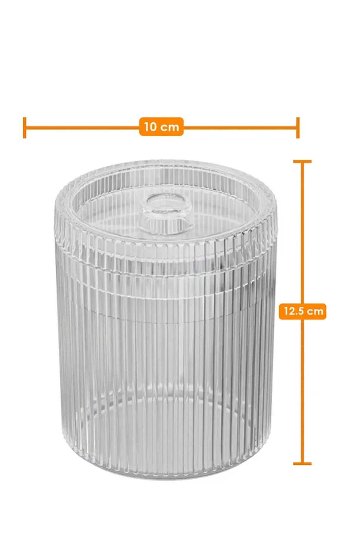 DOVİHOME-Double XL Large Size Striped 700ml Countertop Silver Liquid Soap Dispenser and Cotton Lint Set Smoked 3