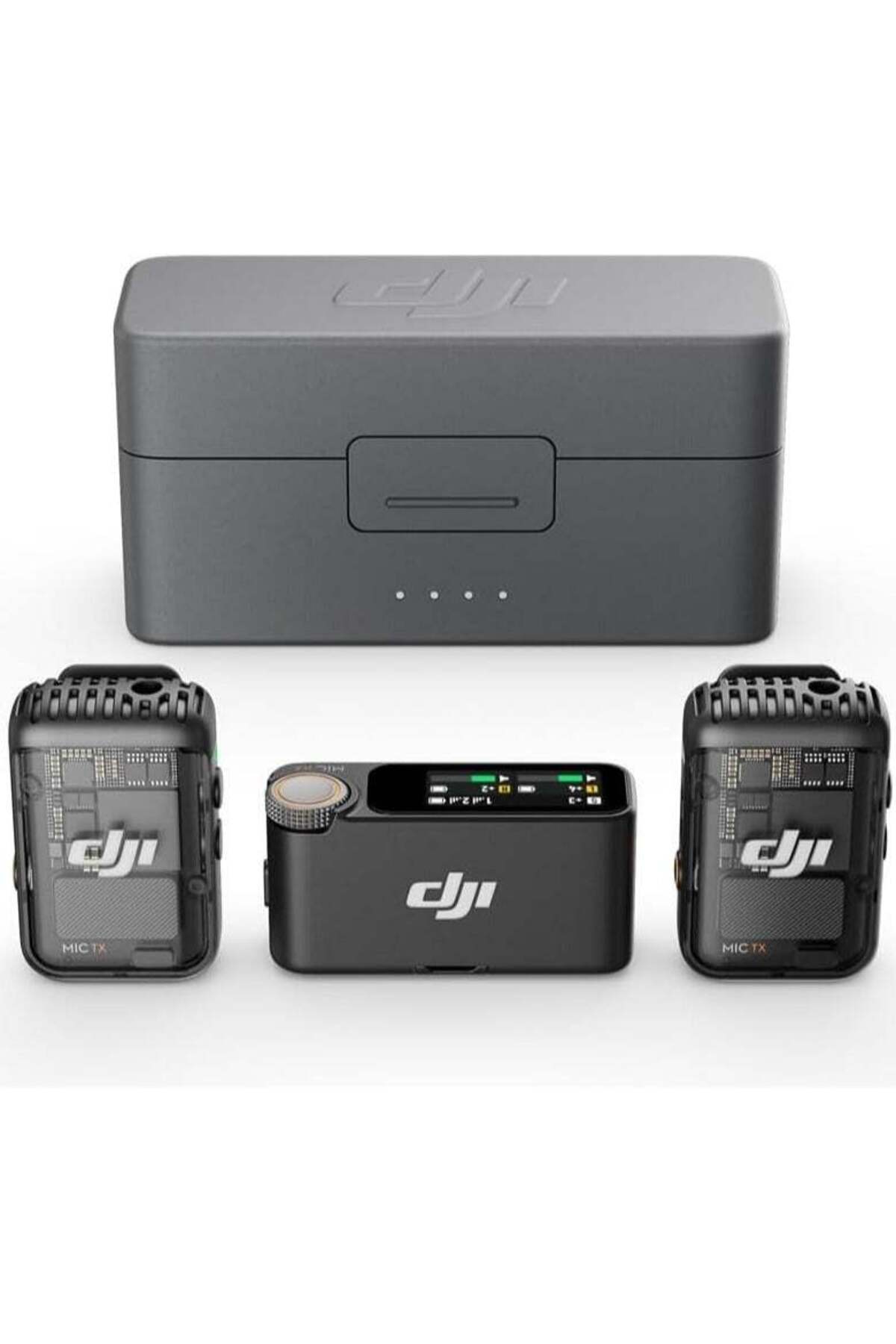 DJI-Mic 2 (2 TX + 1 RX + Charging Case), All-In-One Wireless Microphone 1