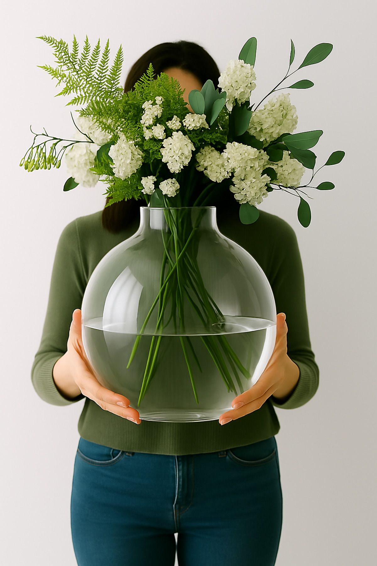 Lui Tasarım-Special Design Modern Large XL Size Wedding Invitation Special Day Tables Simple Stylish Elegant Transparent Vase 27*27*11 3