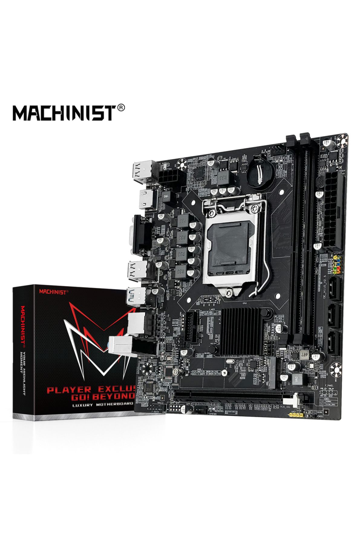 Choice-اللوحات الأم تدعم اللوحة الأم MACHINIST H110 وحدة المعالجة المركزية Intel Core LGA 1151 وذاكرة الوصول العشوائي DDR4 ومحرك الأقراص M.2 NVME SSD 1