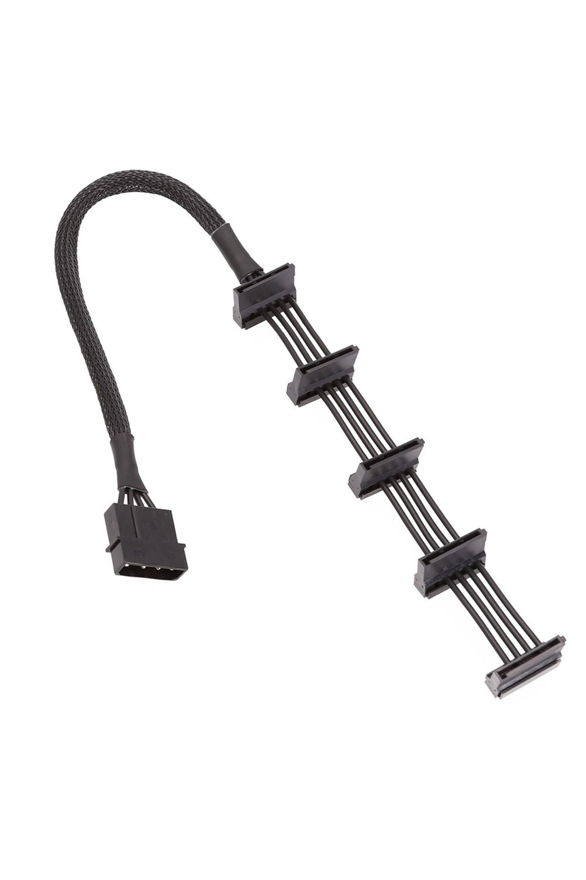 Ninth World-50CM High Quality 1 Pcs Practical Durable PC Server 4 pins IDE Molex 1 to 5 SATA Power Cable Adapter 4