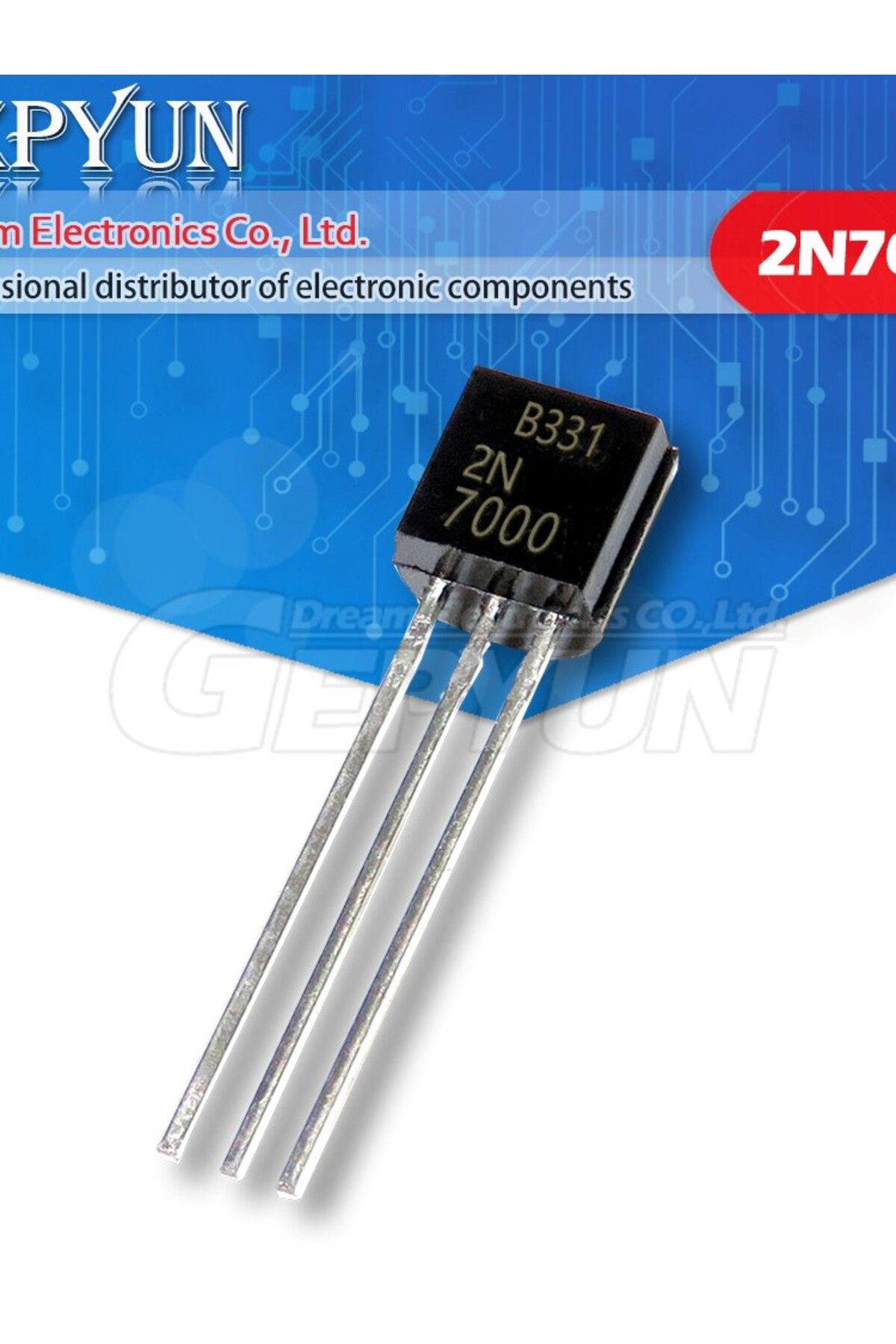 Choice-100PCS 2N7000 TO92 Small Signal MOSFET 200 mAmps 60 Volts N-Channel TO-92 3