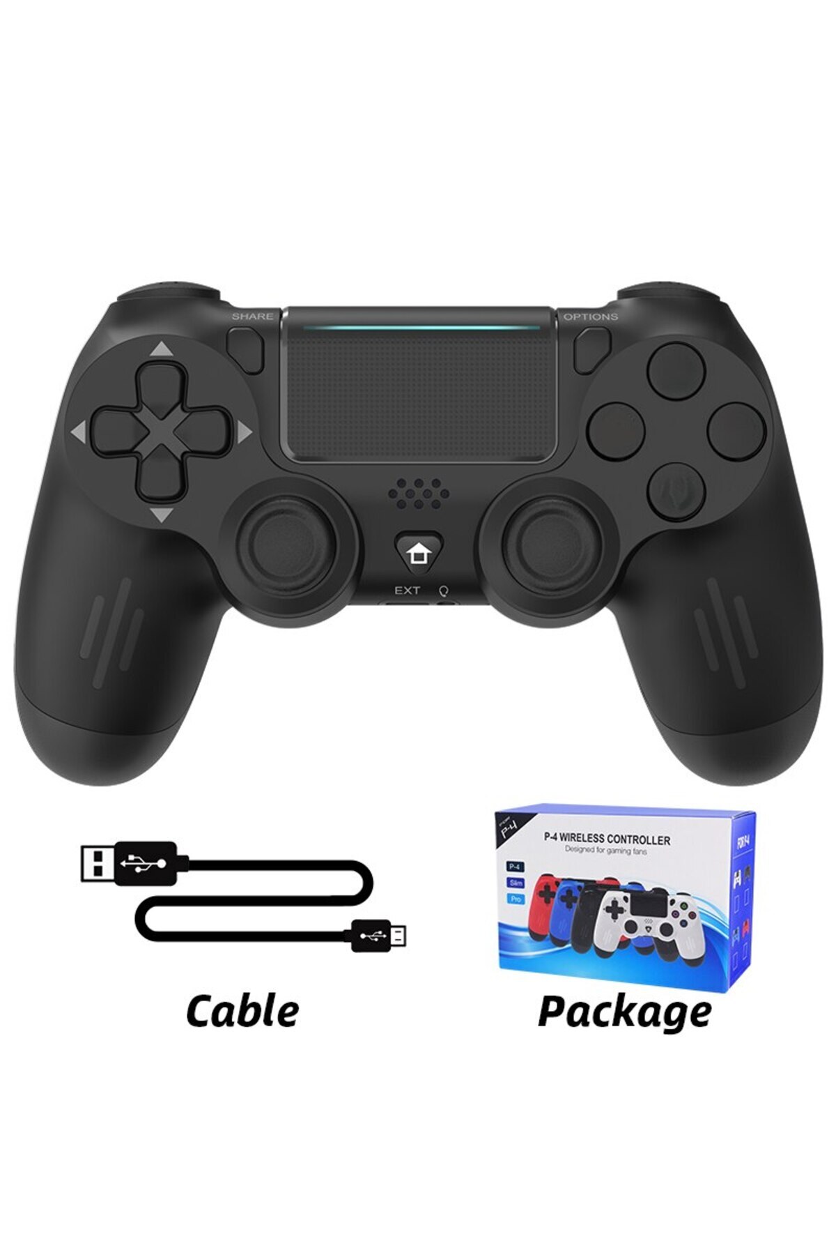 Choice-وحدة تحكم ألعاب DATA FROG سوداء متوافقة مع تقنية البلوتوث لجهاز PS4/Slim/Pro لوحة ألعاب لاسلكية للكمبيوتر الشخصي Dual V 1