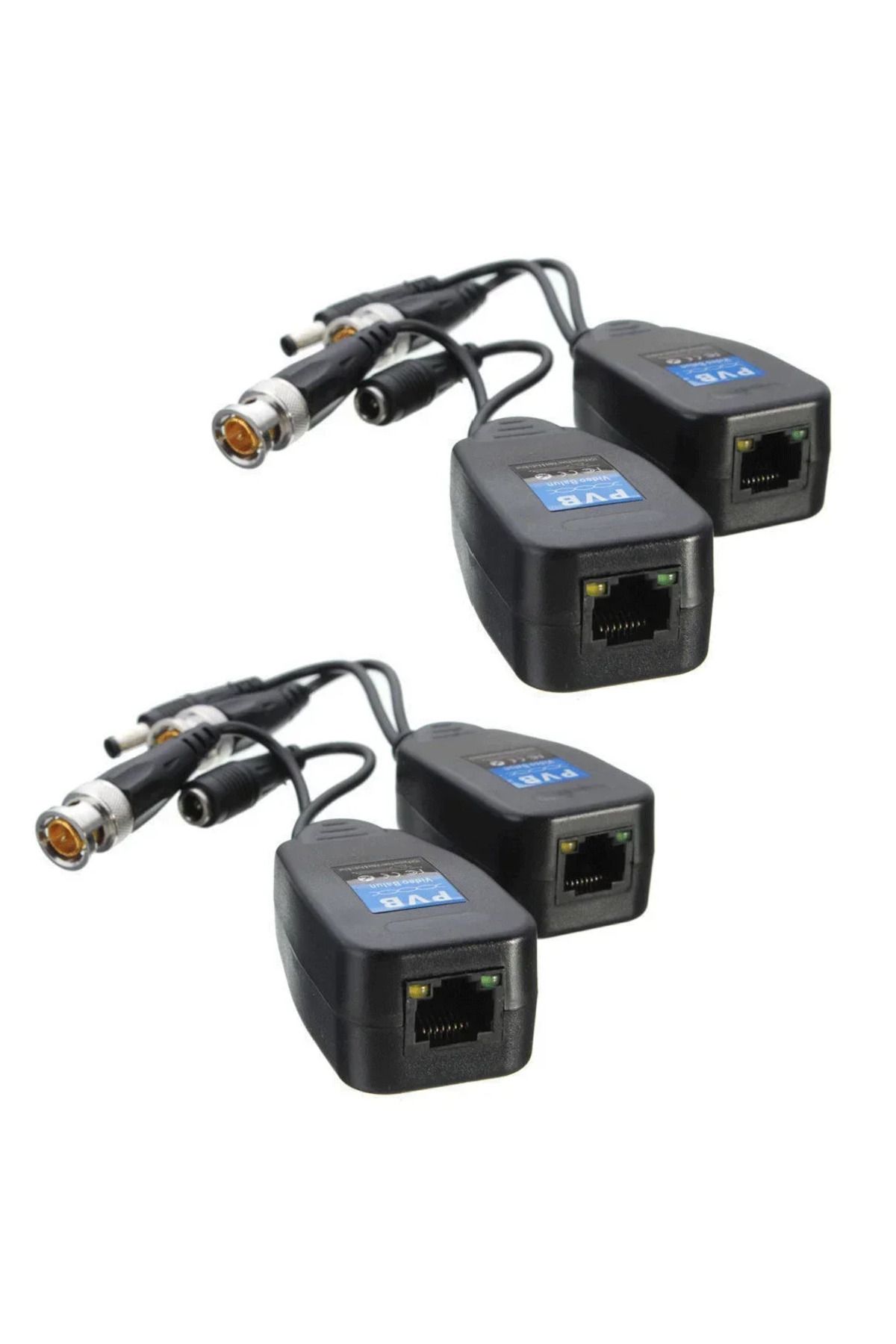 Choice-زوج واحد من موصلات CCTV Coax BNC Video Power Balun إلى موصل CAT5e 6 RJ45 HJ55 3