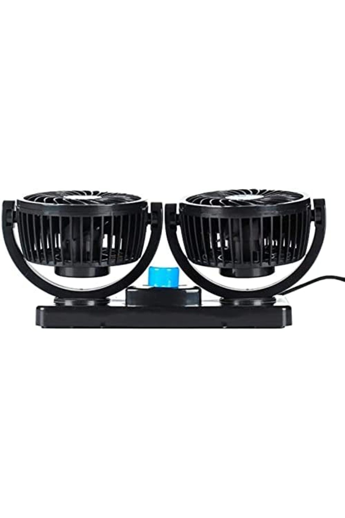 Generic-12V Dual Head Car Fan with 360° Rotation and Adjustable Speed, Dashboard Mount, Cigarette Plug 4