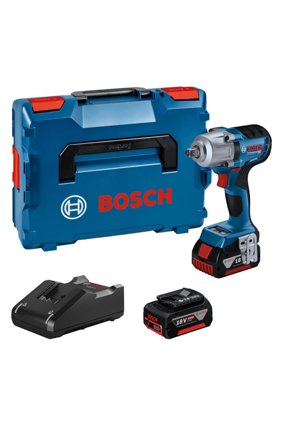 Bosch Gds 18V 450 Pc Tork Hafızalı Akülü Darbeli Somun Sıkma Makinesi 2 x 4Ah Procore