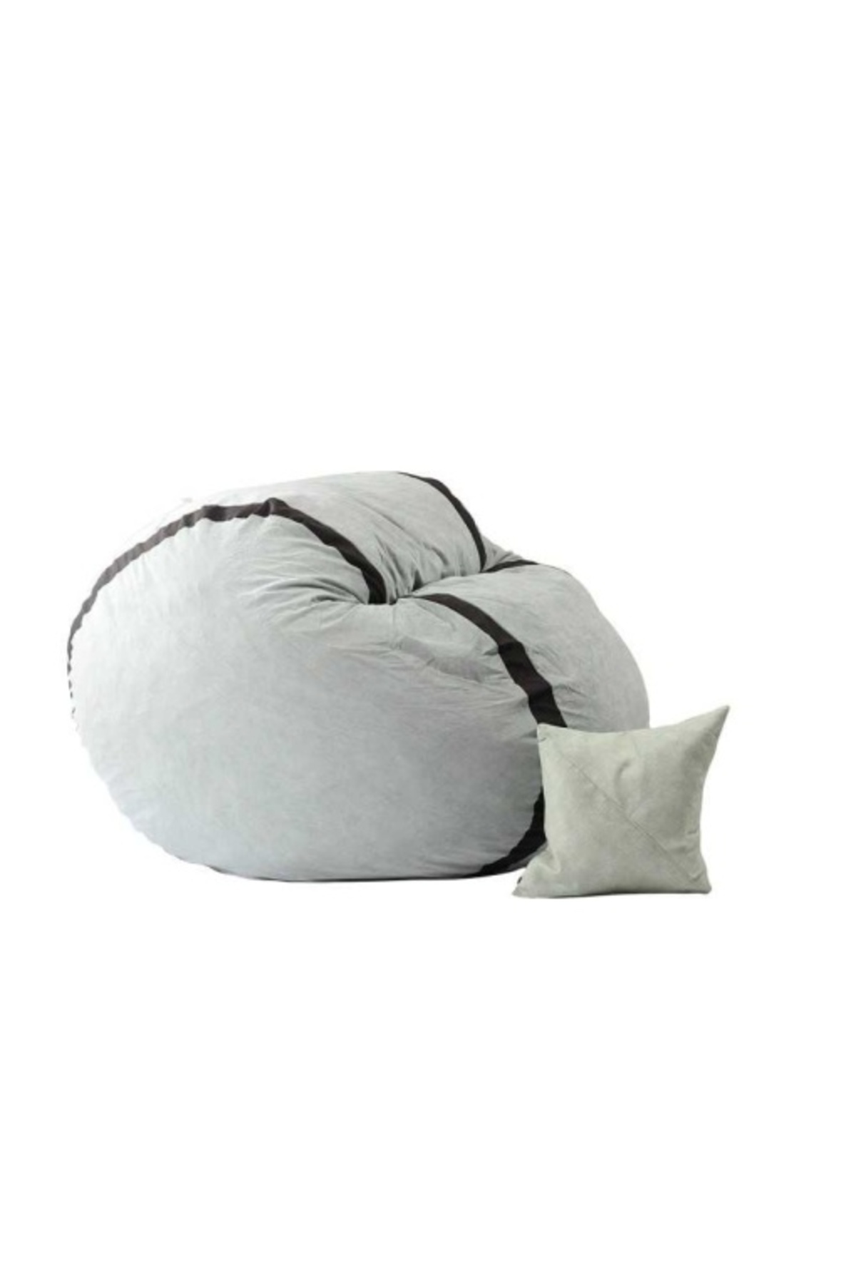 Pufrelax-King Size Armchair Set with Cushion, Textile Material - Light Mint 1