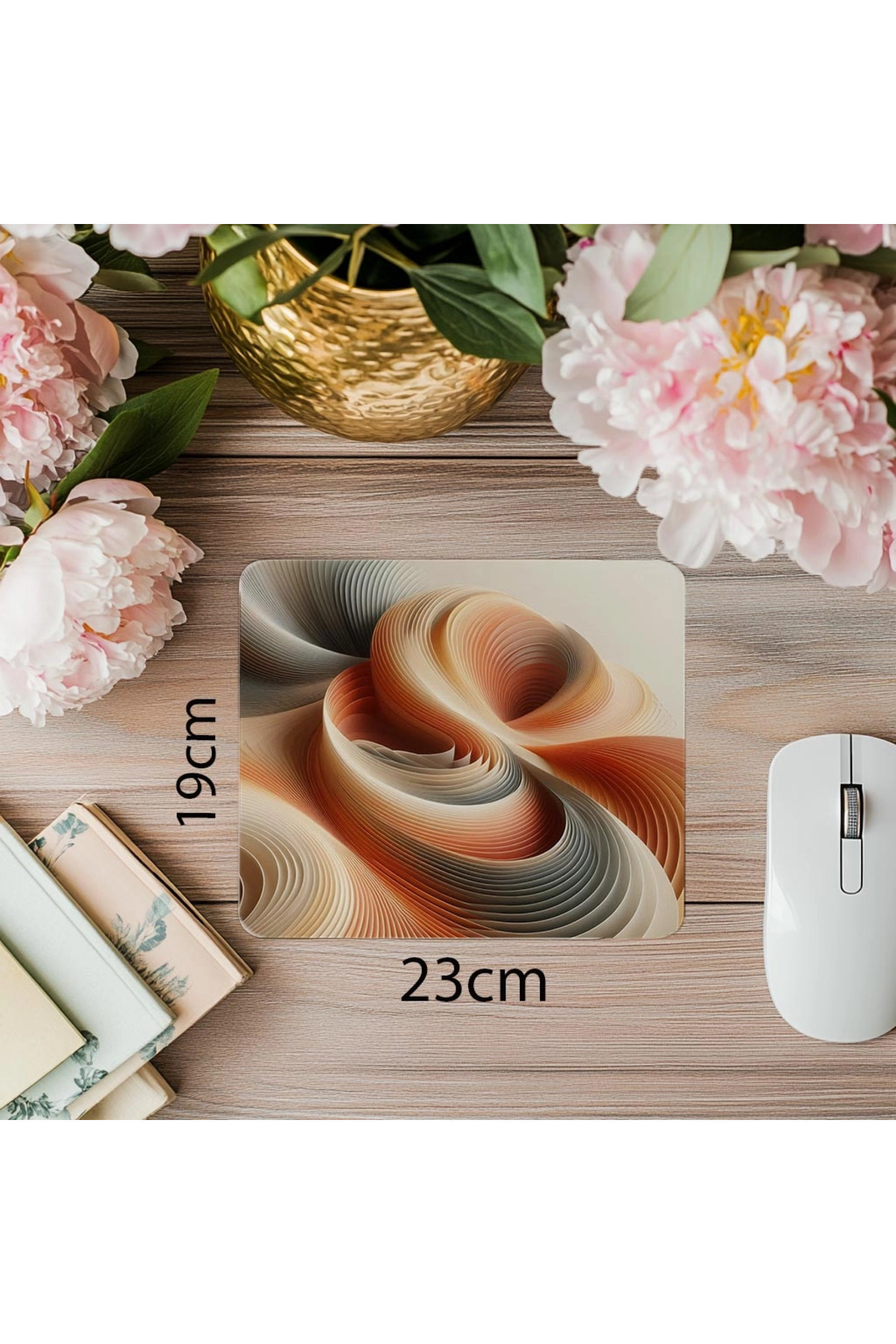Luluyen-Soft Ellipse Transitional 3D Mouse Pad - 19X23 cm 2 mm Rectangle Imported Printed Mouse Pad 1
