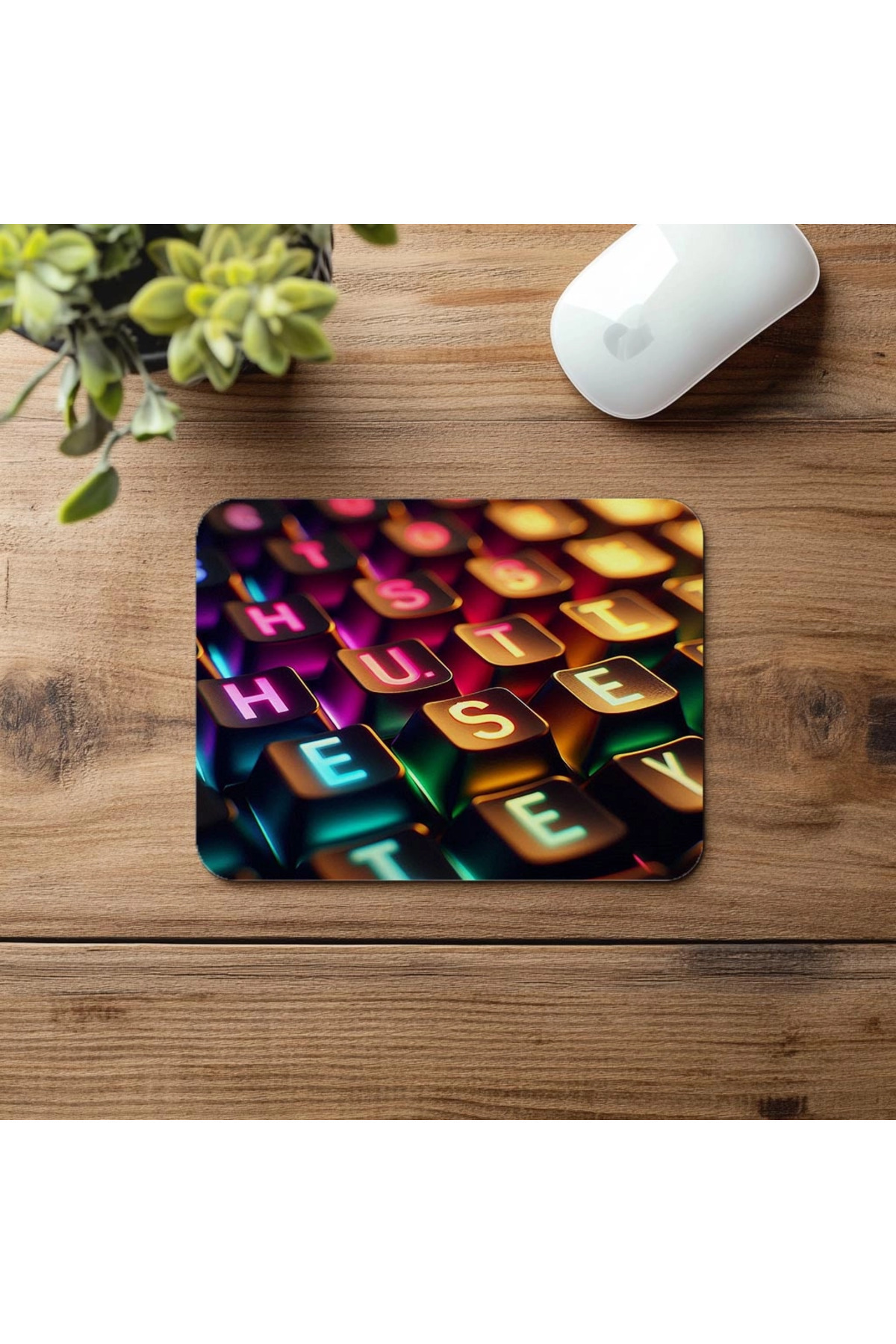 Luluyen-Motivation on Keyboard Top – Hustle Mousepad - 19X23 cm 2 mm Rectangle Imported Printed Mouse Pad 4