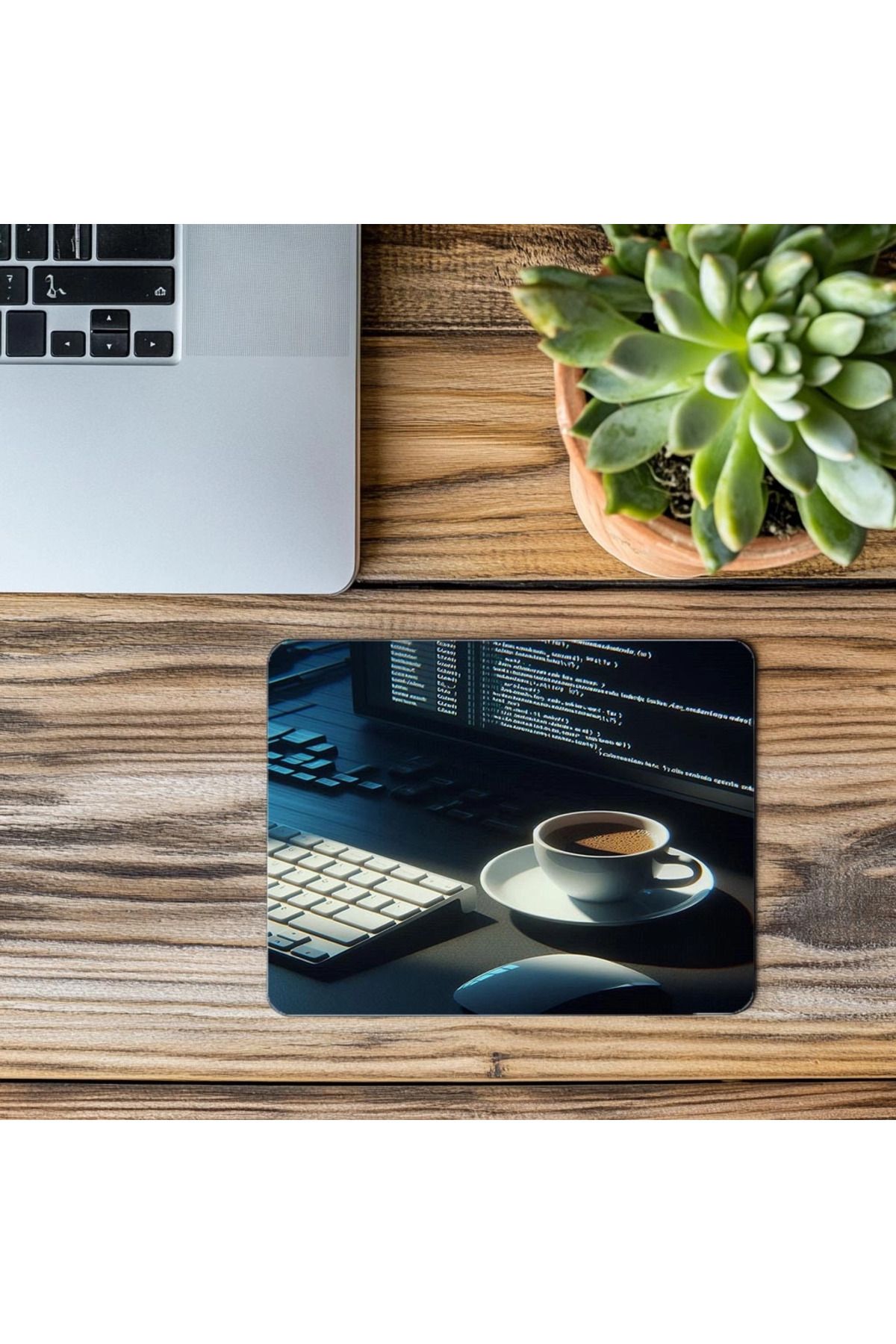 Luluyen-Dingin Mouse Pad with Shadow & Code Balance - 19X23 cm 2 mm Rectangle Imported Printed Mouse Pad 3