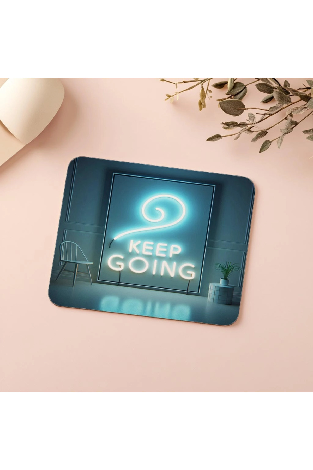 Luluyen-Motivational Mousepad with Neon Trail Effect - 19X23 cm 2 mm Rectangle Imported Printed Mouse Pad 5