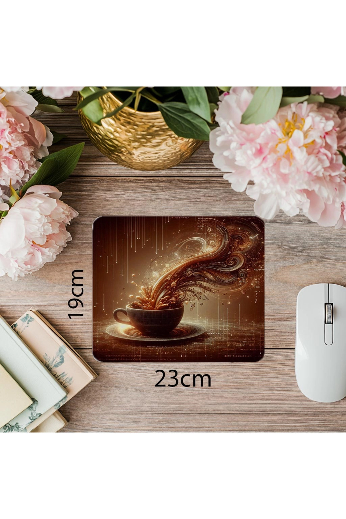 Luluyen-Espresso Code Conversion Themed Mousepad - 19X23 cm 2 mm Rectangle Imported Printed Mouse Pad 1