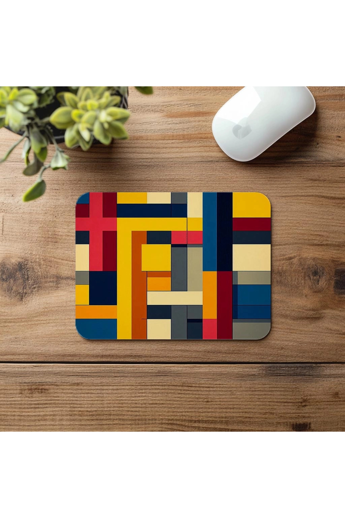 Luluyen-Linear Art on Matte Texture Mouse Pad - 19X23 cm 2 mm Rectangle Imported Printed Mouse Pad 4