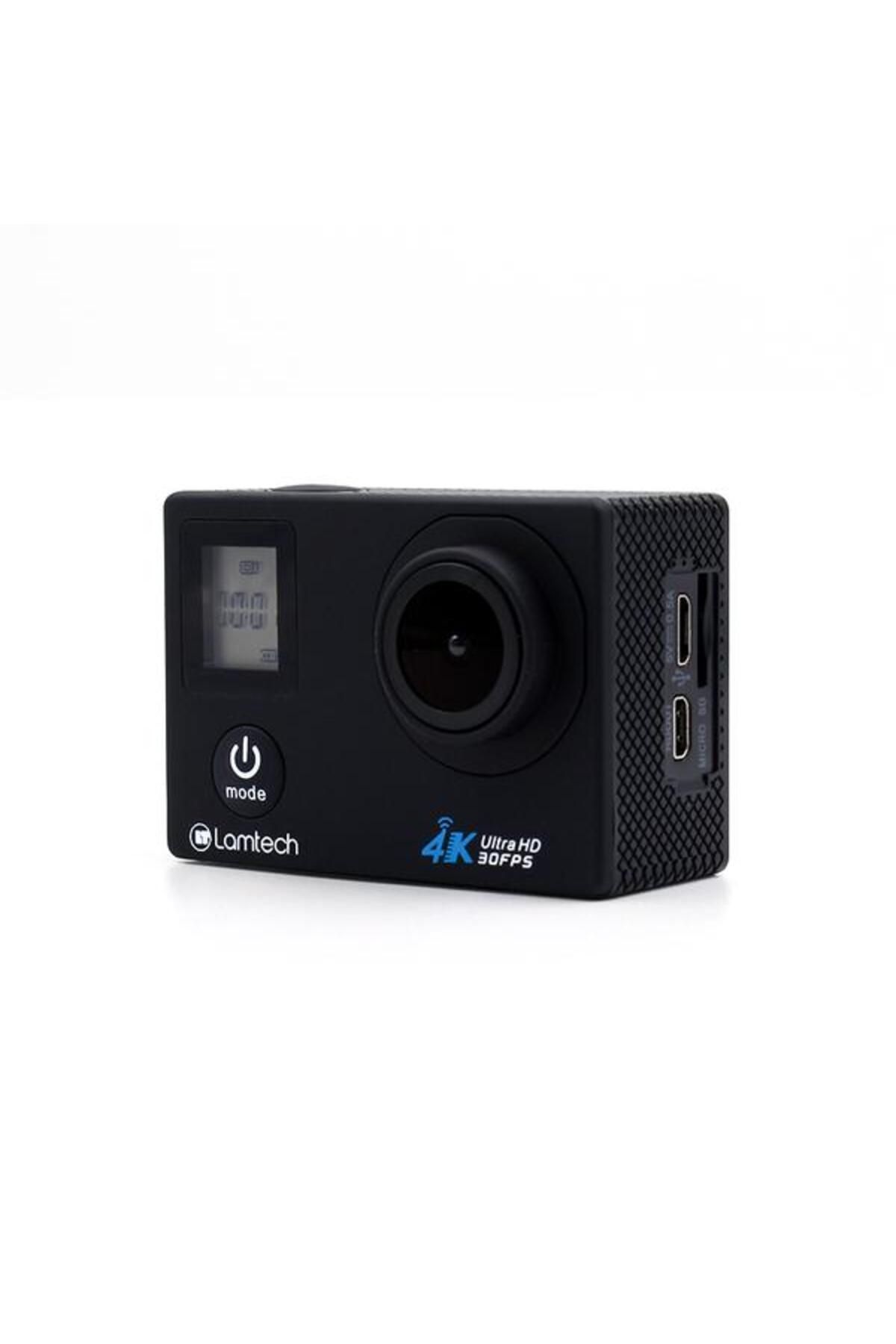 Lamtech-Cameră de acțiune LAM 021615 Duo, 4K, ecran TFT LCD dual 2 + LCD de stare 0.66, Wi-Fi (negru) 3