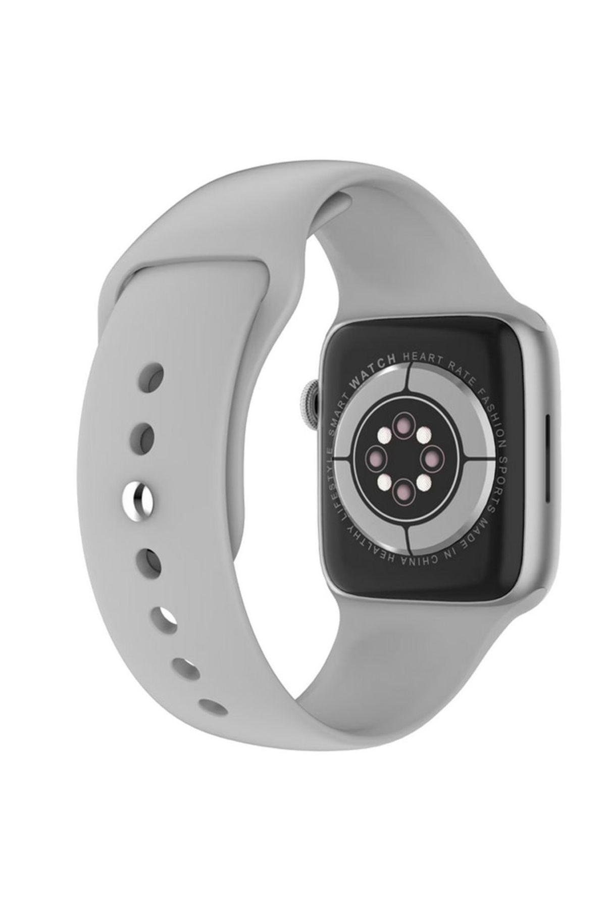 SOLTOY-Ceas Smartwatch SOLTOY® DoTime SV, Always ON Display 1.95”, Incarcare Wireless, Silver Silicon 5
