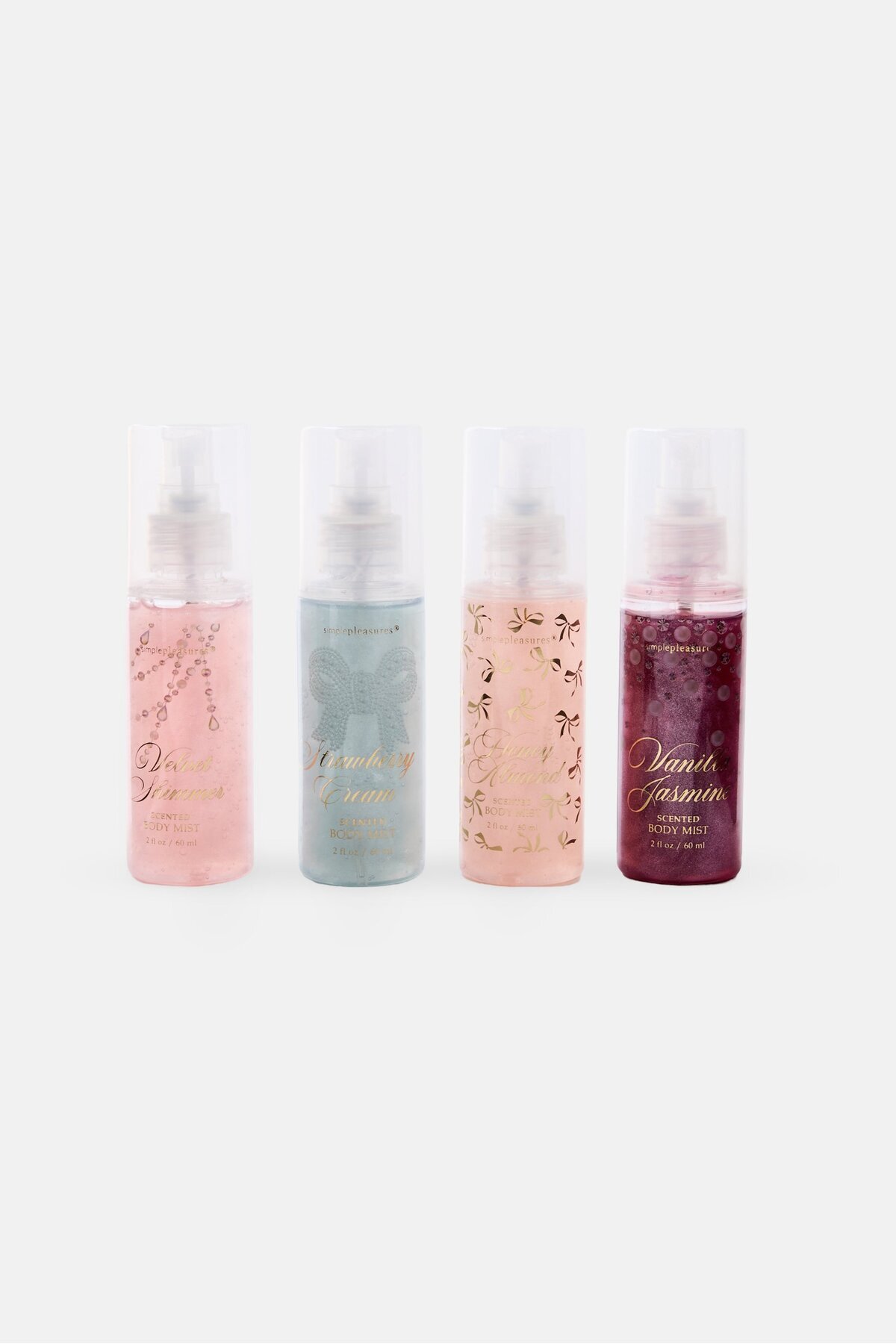 Simple Pleasures-Set Of 4 Body Mists 60 ml 3