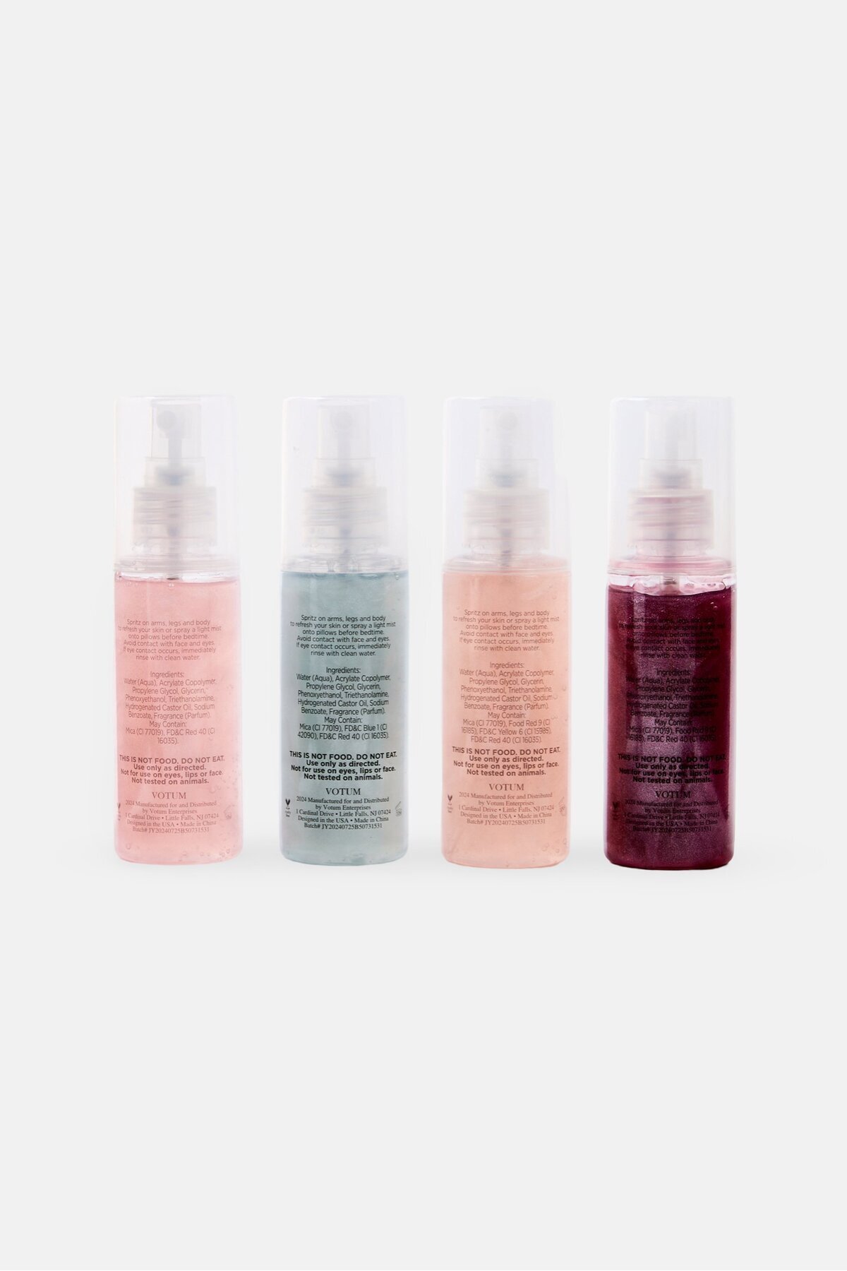 Simple Pleasures-Set Of 4 Body Mists 60 ml 4