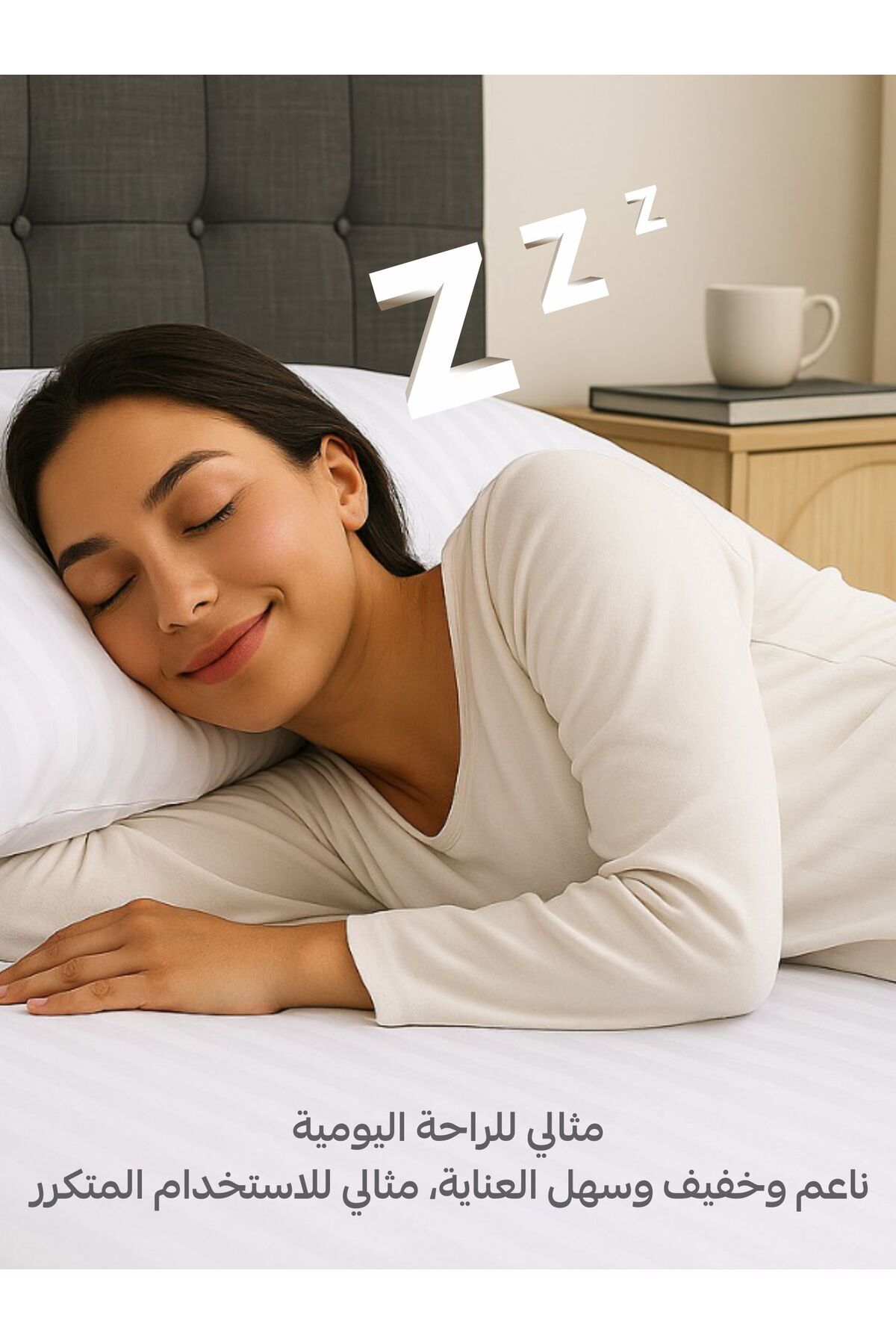 Donetella-Striped Fitted Sheet Set 120x200 cm Twin – 1 Fitted Sheet + 1 Pillowcases, 30cm Deep 7