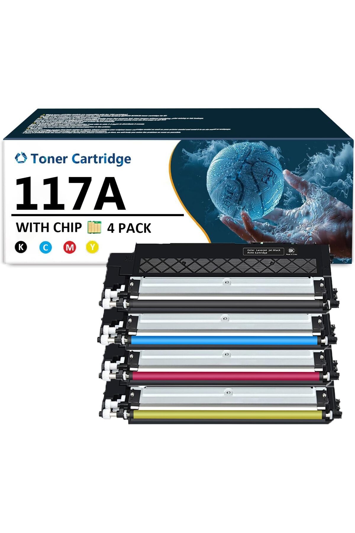 HP 117A W2070A W2071A W2073A W2072A Color Laser MFP 150a 150nw 178nwg 178nw 179fwg (KCMY)