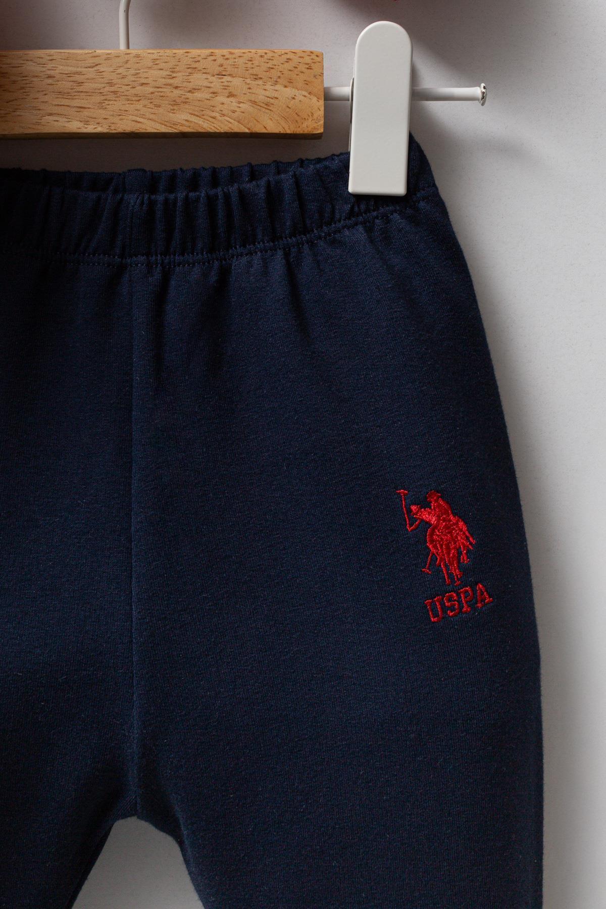 U.S. Polo Assn. Erkek Bebek Polo Yaka Pike Kumaş Alt Üst Takım fotoğrafı 3 (önizleme)