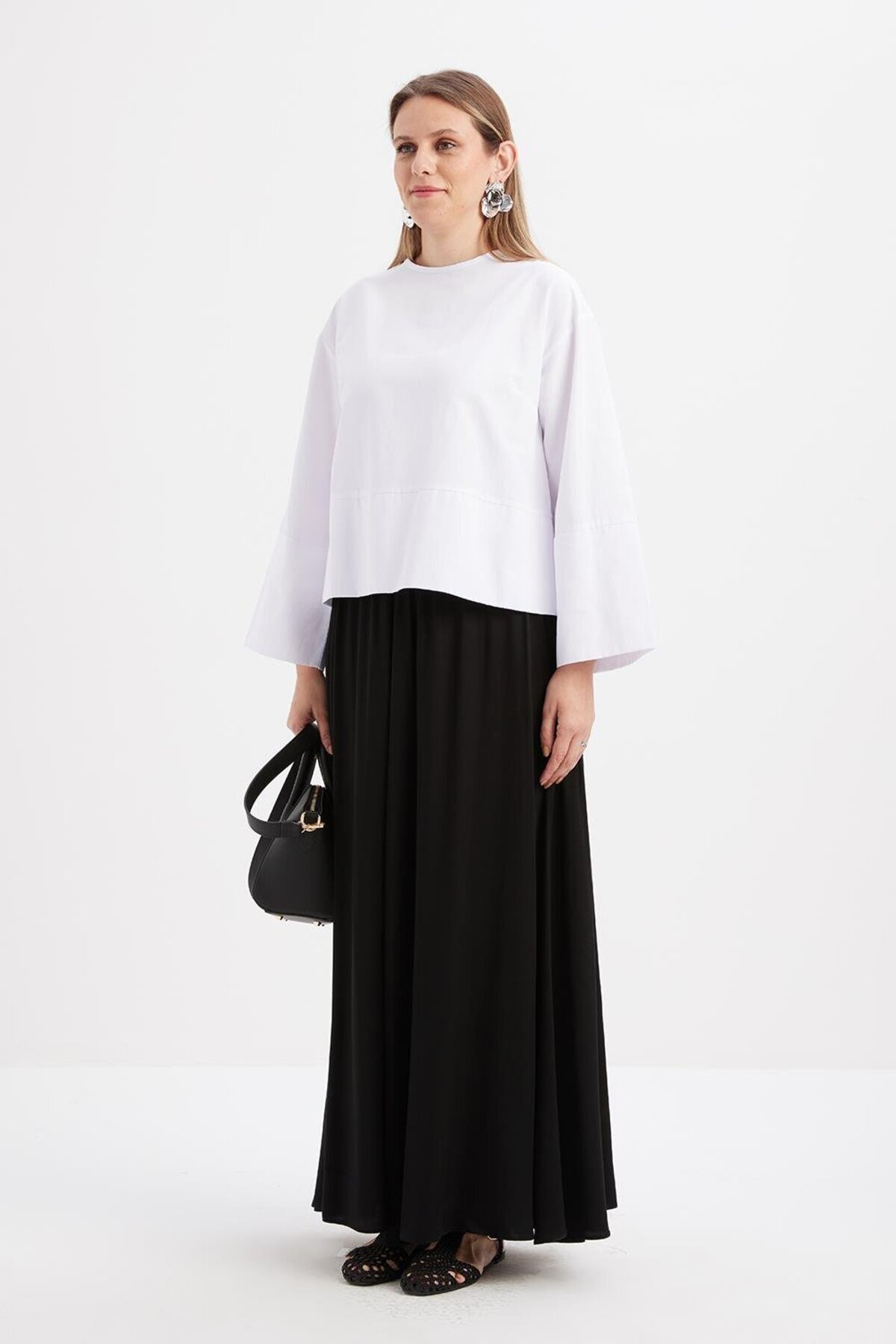 ALLDAY-Black-Elastic Basic Skirt 3