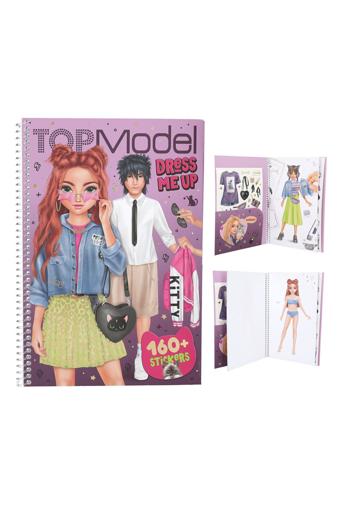 Top Model-Dress Me up Sticker Book Rebel Kitty 13387 2