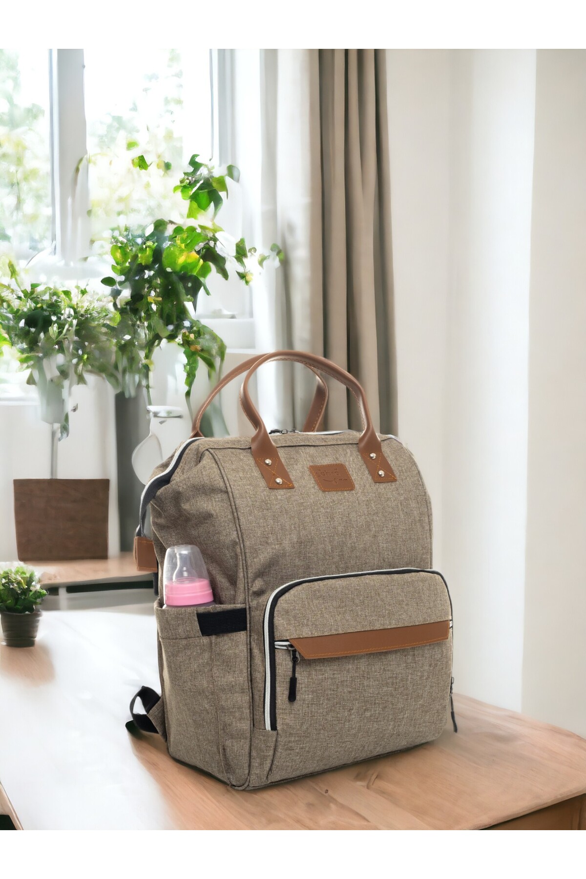 Pimadyo 6'lı Set (Bebek Bakım Sırt ve Omuz Çantası,10'lu Hastane Çıkışı,Kundak,Battaniye, 3 Çorap 10 Mendil) fotoğrafı 3 (önizleme)