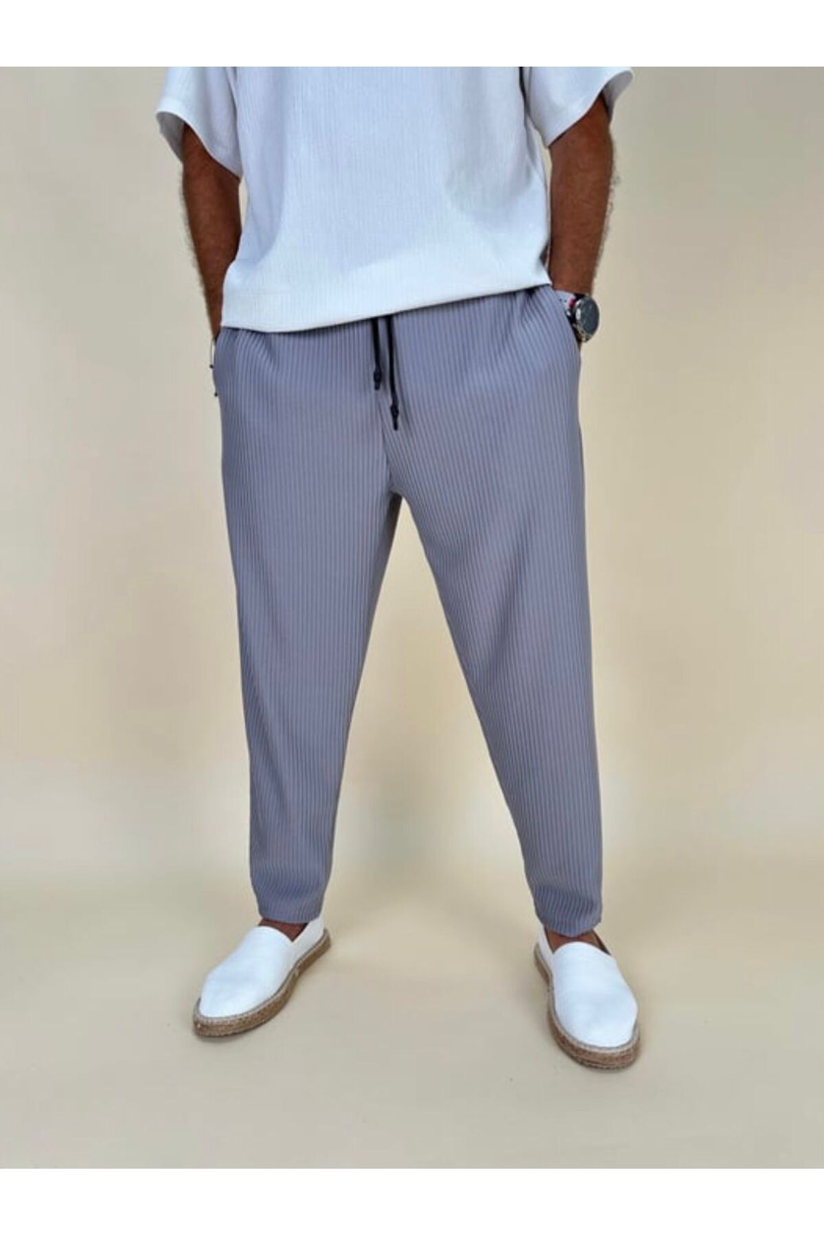 SUPERBLUE-Crocodile Men's Jogger Baguette Pants 1