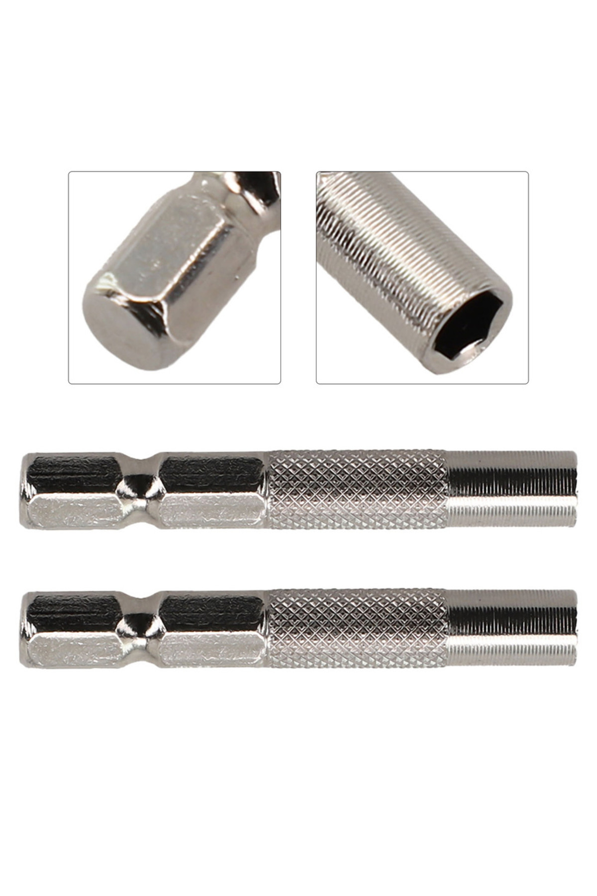 Vibra Tite-2x 1/4 '' Drill Socket Adapter Hex Shank 6.35mm Insert Bit To 4mm Screwdriver Socket Extension Im... 8