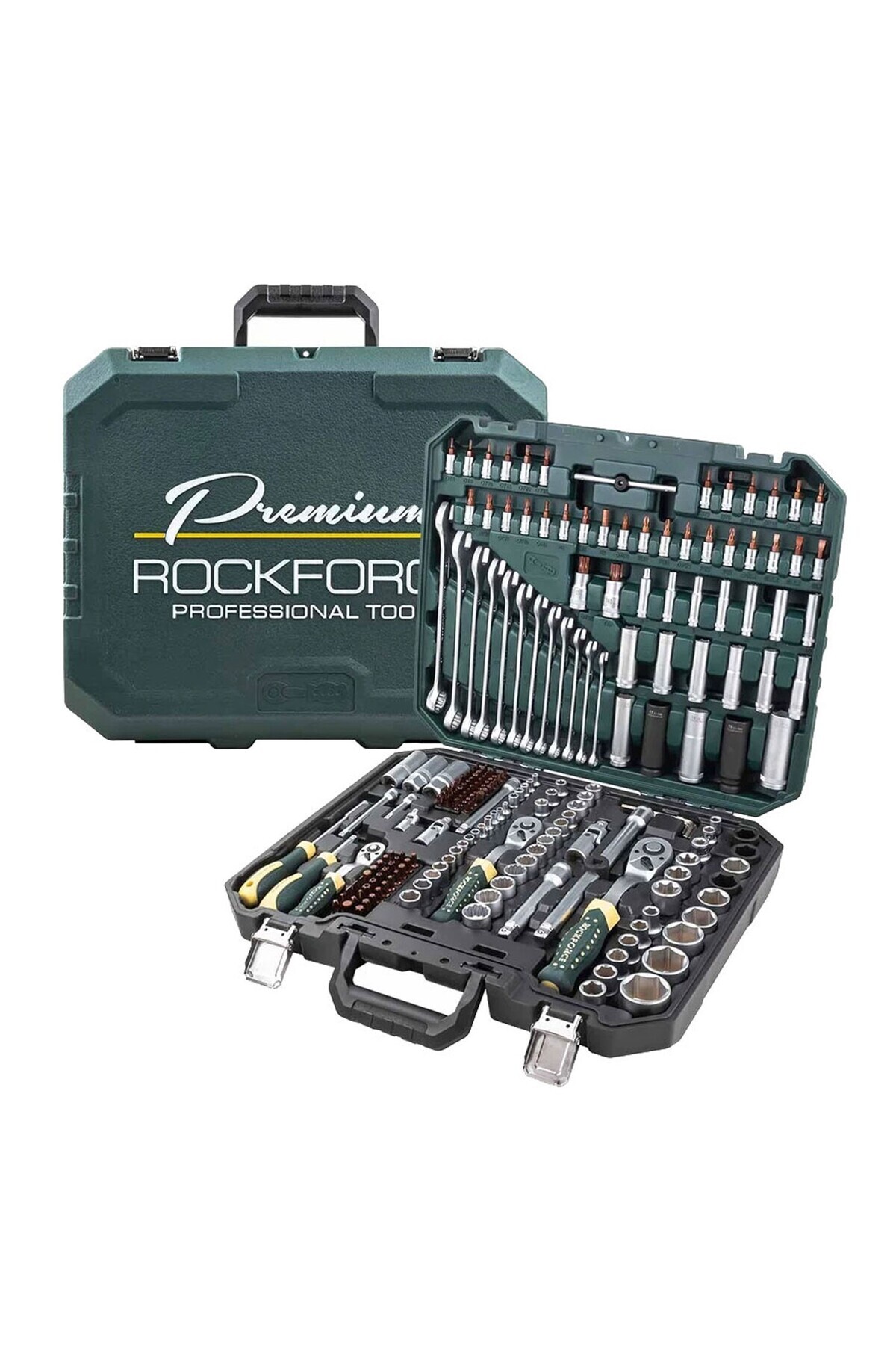ROCKFORCE Premium 1/2 - 3/8 - 1/4 Profesyonel 216 Parça Lokma